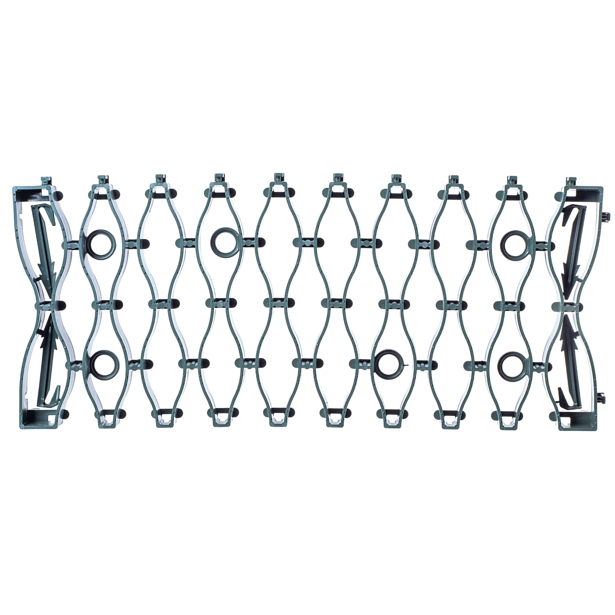 Kratka trawnikowa Montaron pod roboty koszące 47 x 20 cm zielona 10 szt.