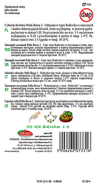 Cykoria sałatowa Radicchio Palla Rossa 2 2g