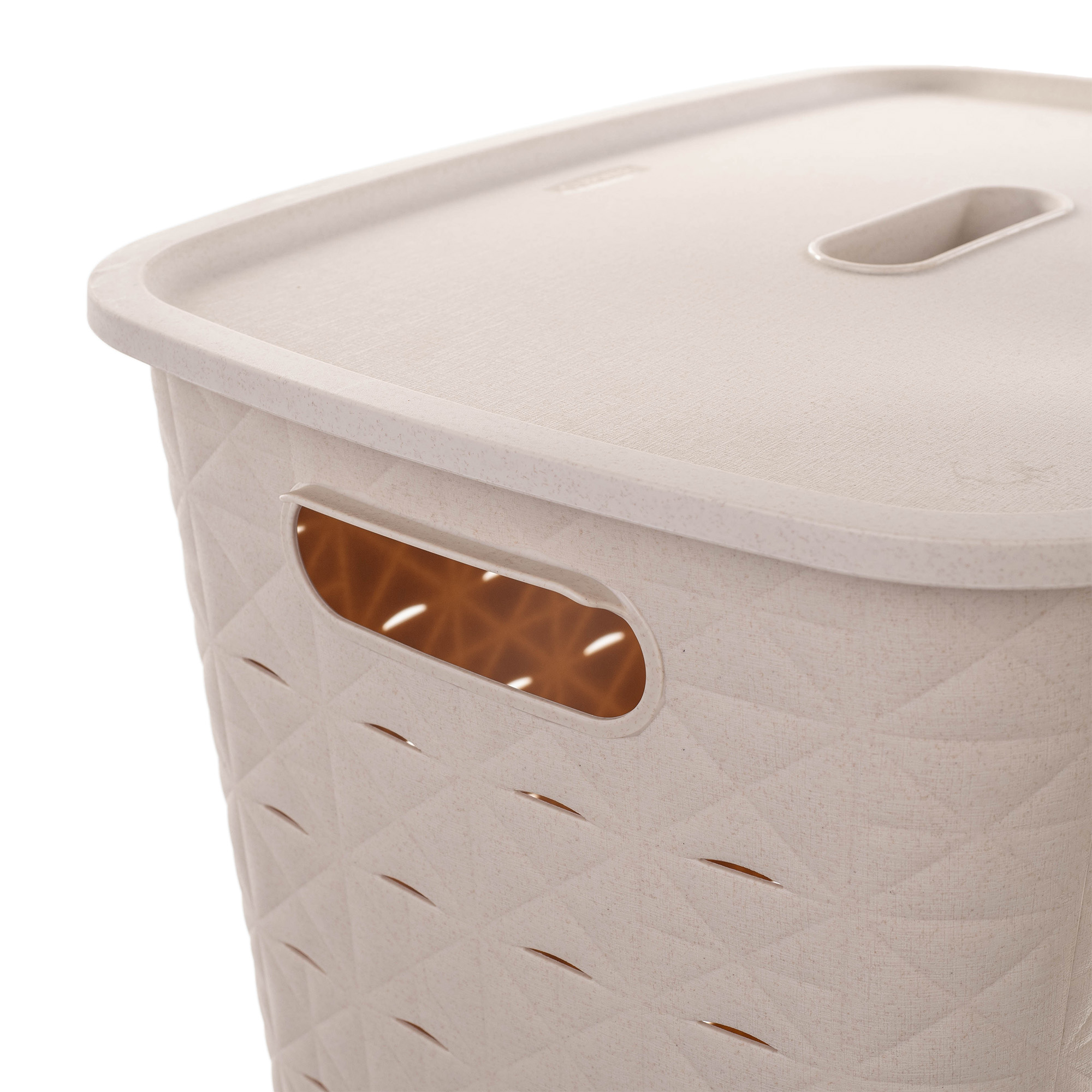 Kosz na bieliznę Curver Softex 56L kremowy
