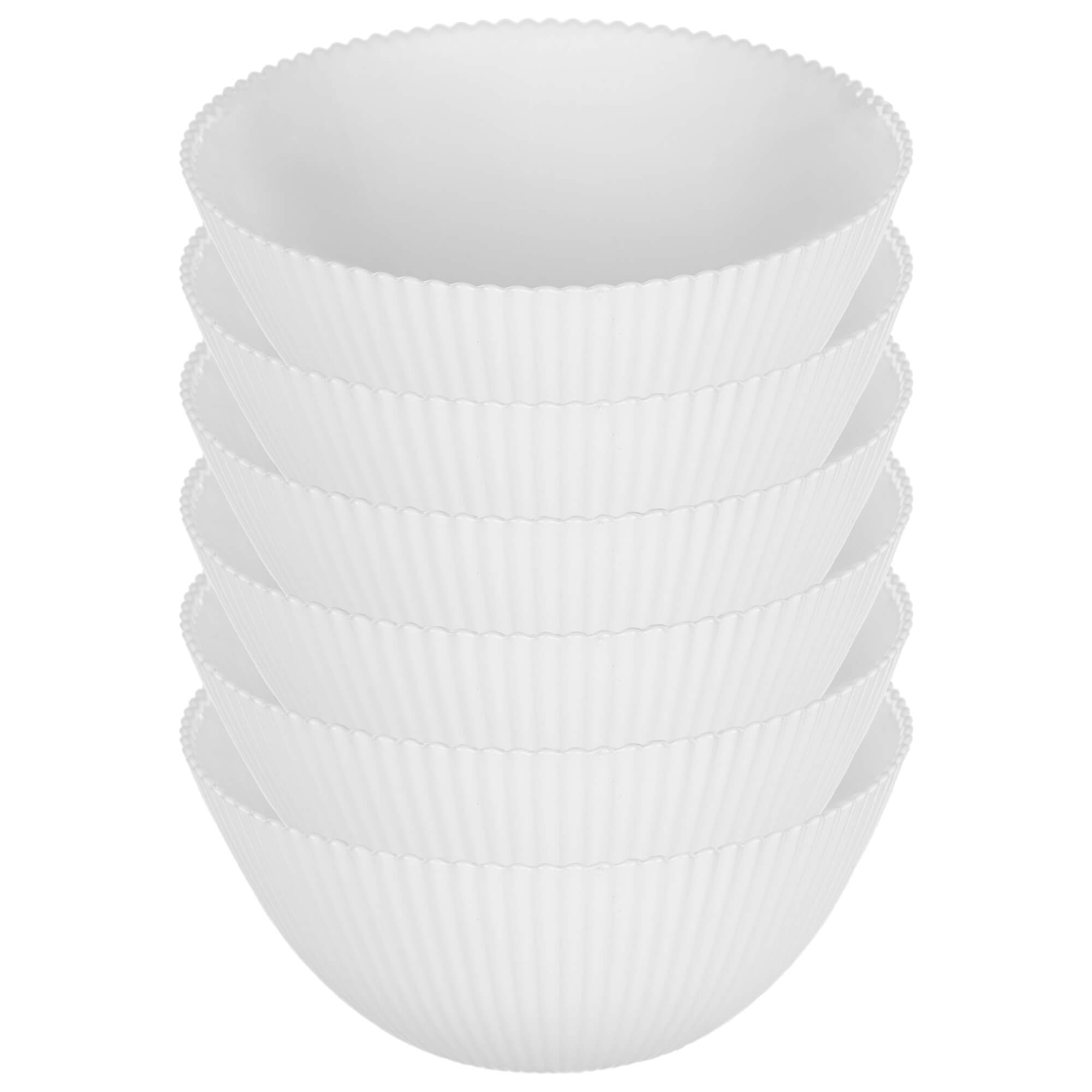 Salaterka szklana Regno 15.2 cm biała 6 szt.