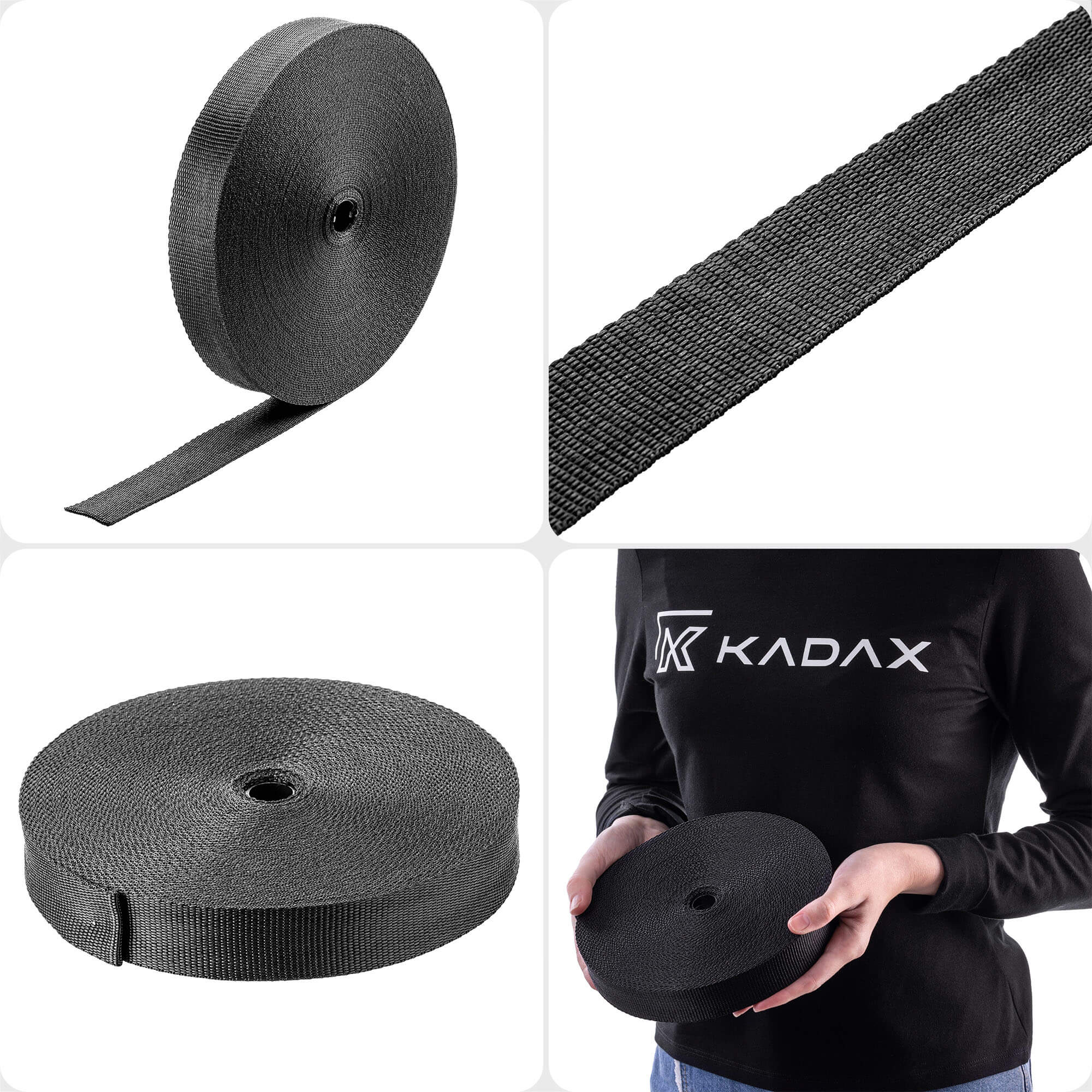 Taśma do mocowania drzew Awenne 30 mm x 25 m czarna
