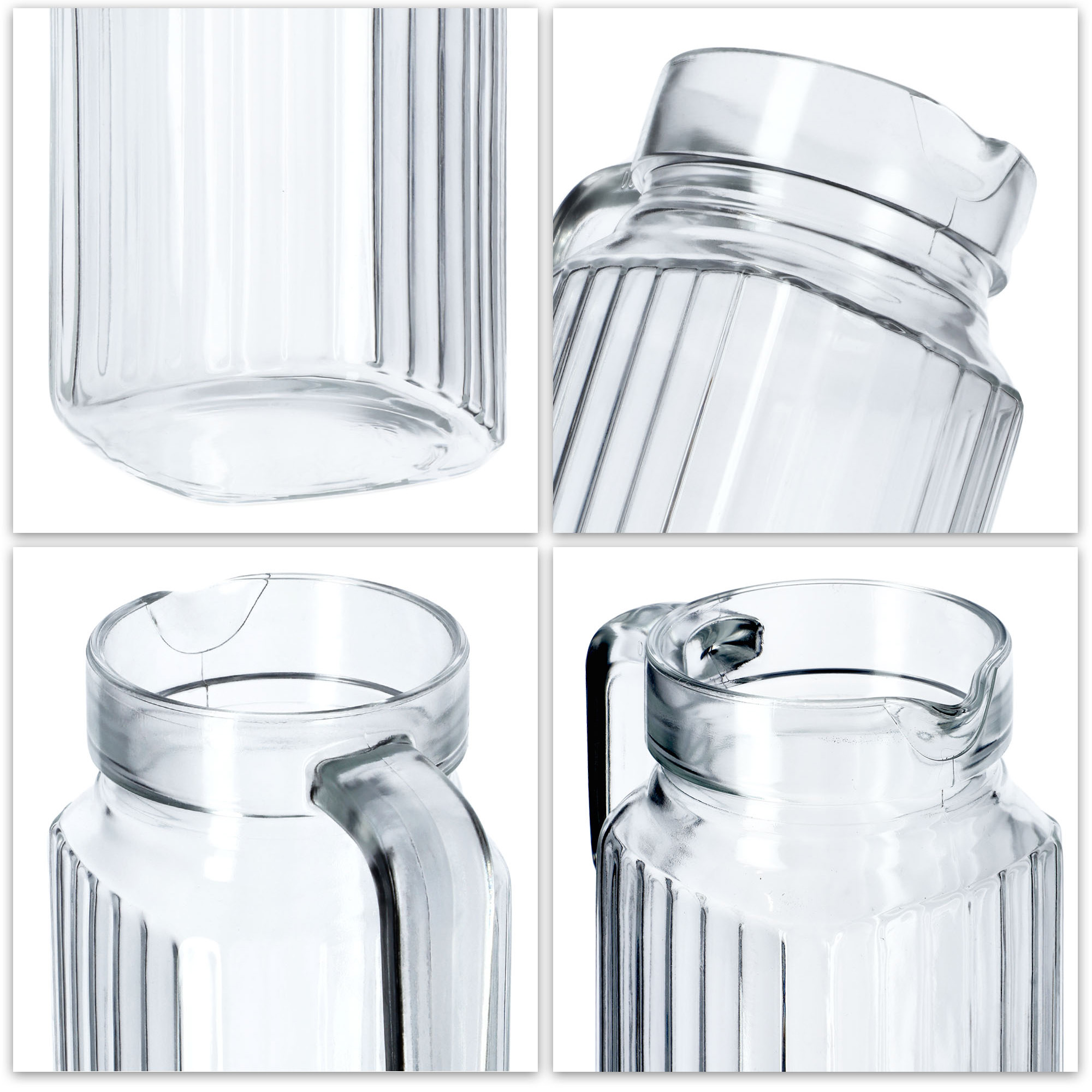 Zestaw szklanek Bargano 300 ml 6 szt + Dzbanek 1,1L