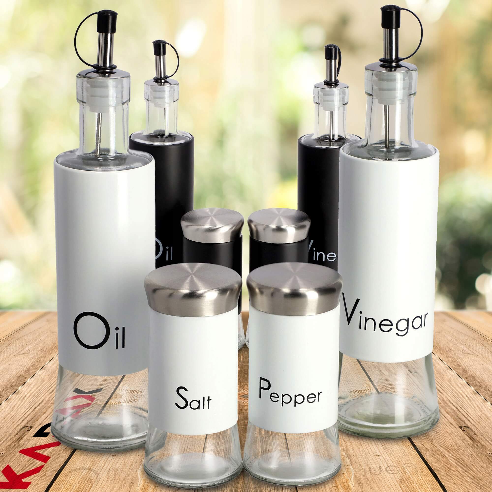 Pojemniki kuchenne na kawę i herbatę 5 szt.