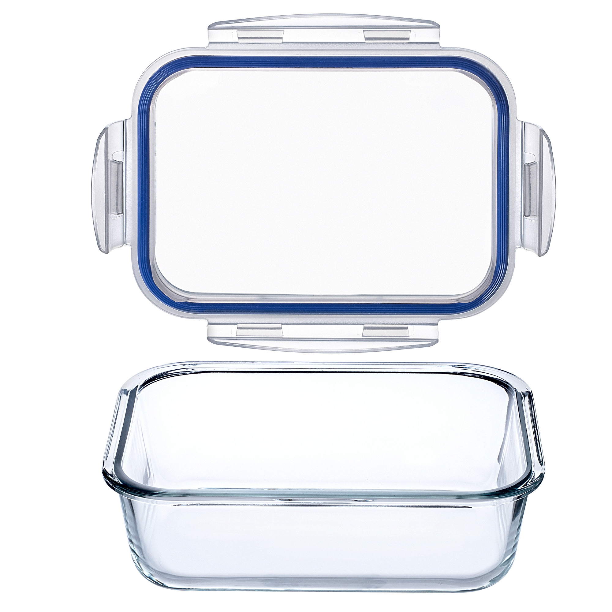 Szklany pojemnik na żywność Athie 640ml prostokątny