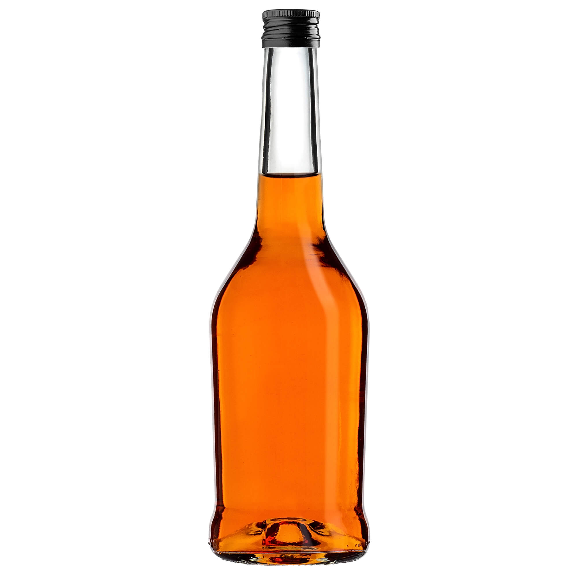 Szklana butelka na nalewkę Loiret 500ml z czarną zakrętką 1 szt.