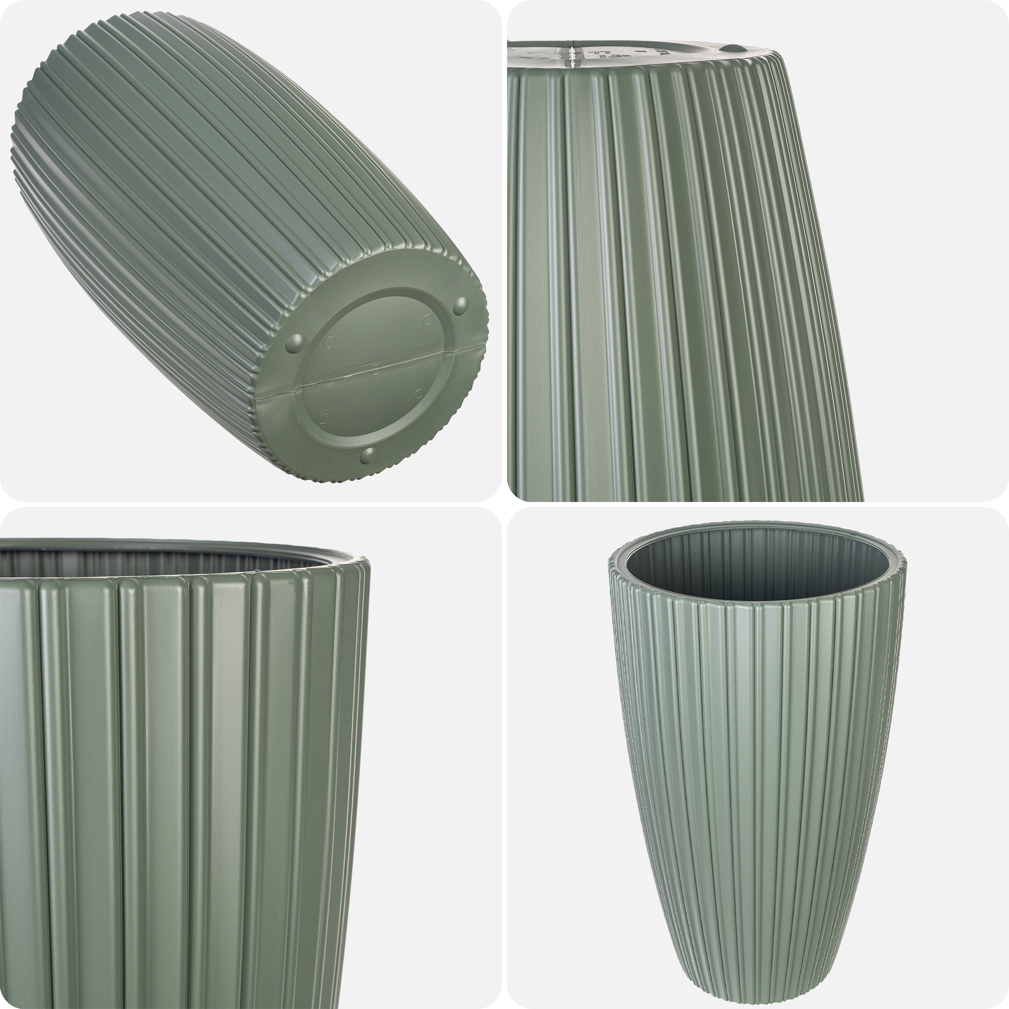 Doniczka z wkładem Lavoye 30cm zielony