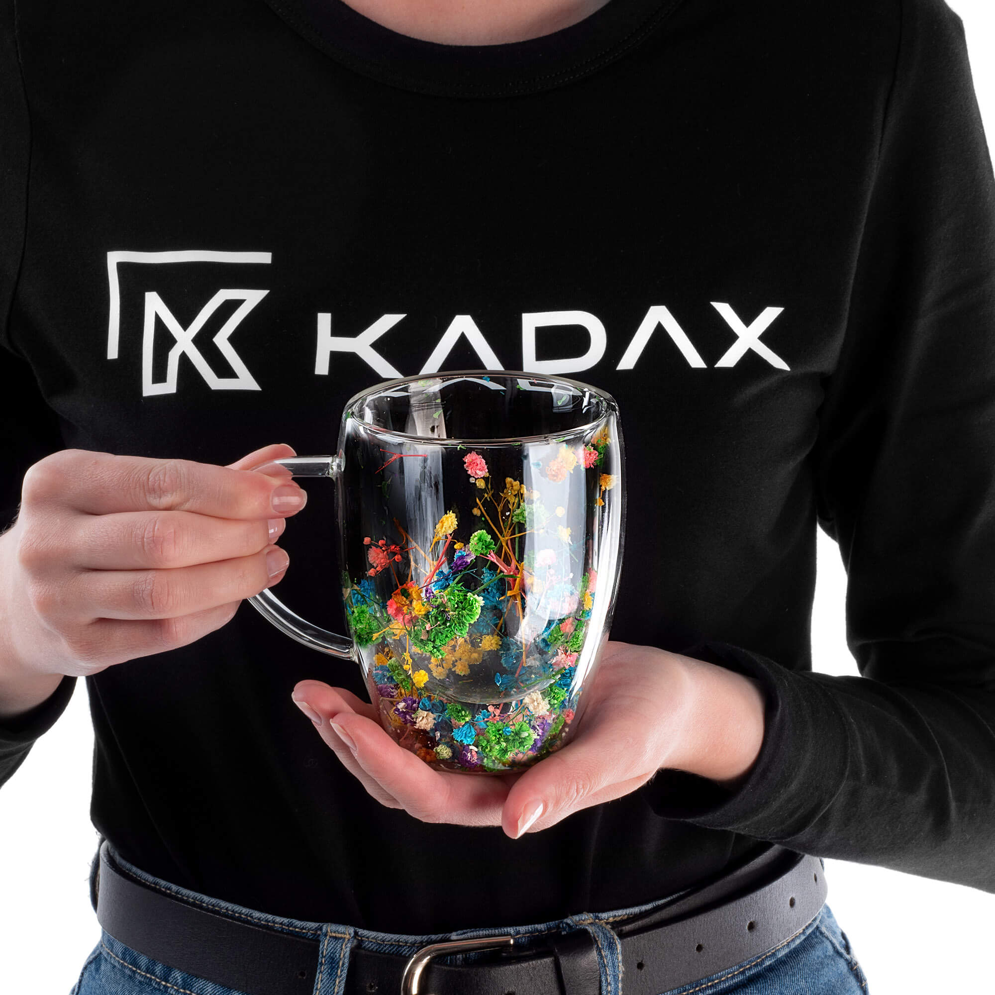 Kubek termiczny z kwiatowym motywem Riga 350ml wielokolorowy 4 szt.