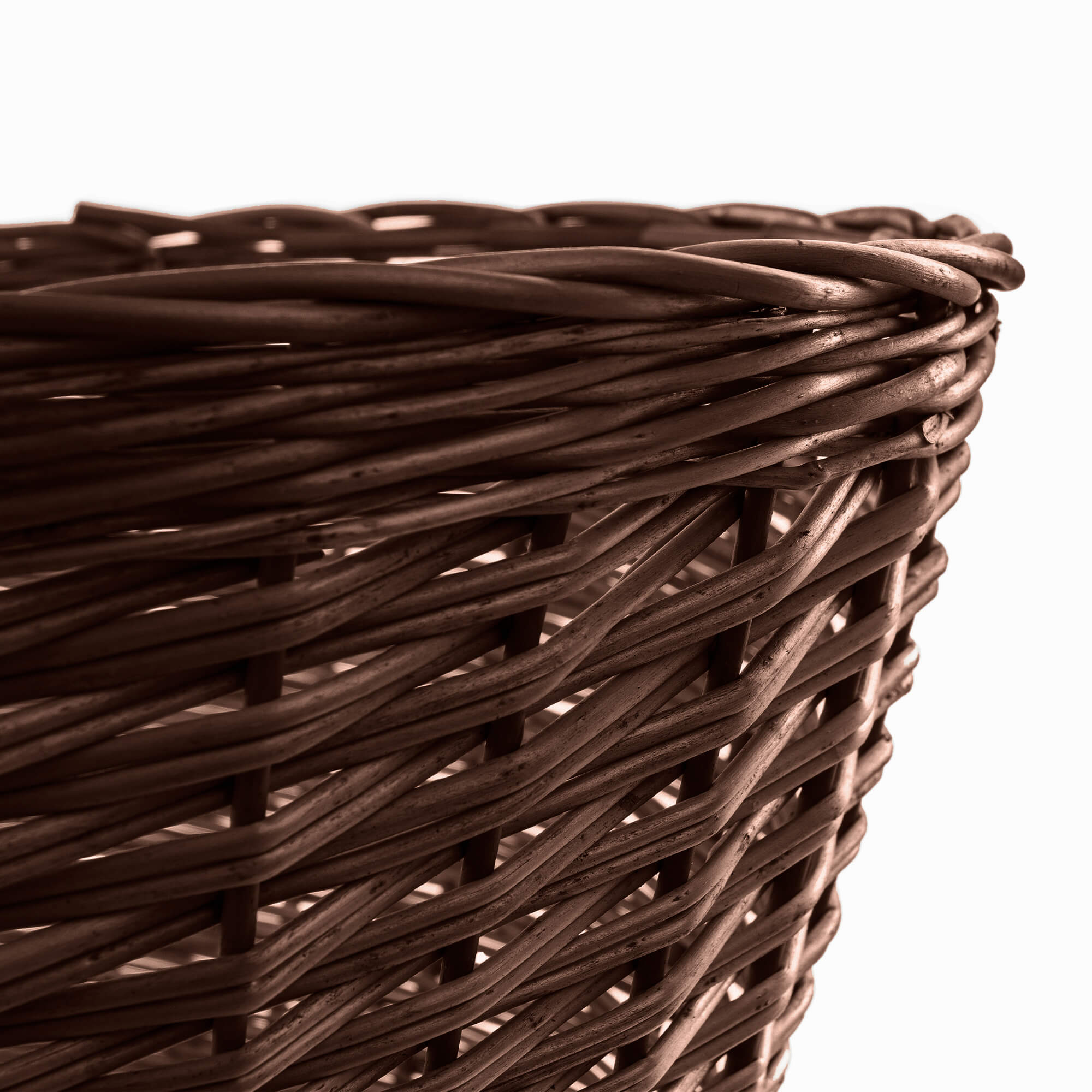 Osłona wiklinowa choinkowa naturalna Aliano 50cm ciemna