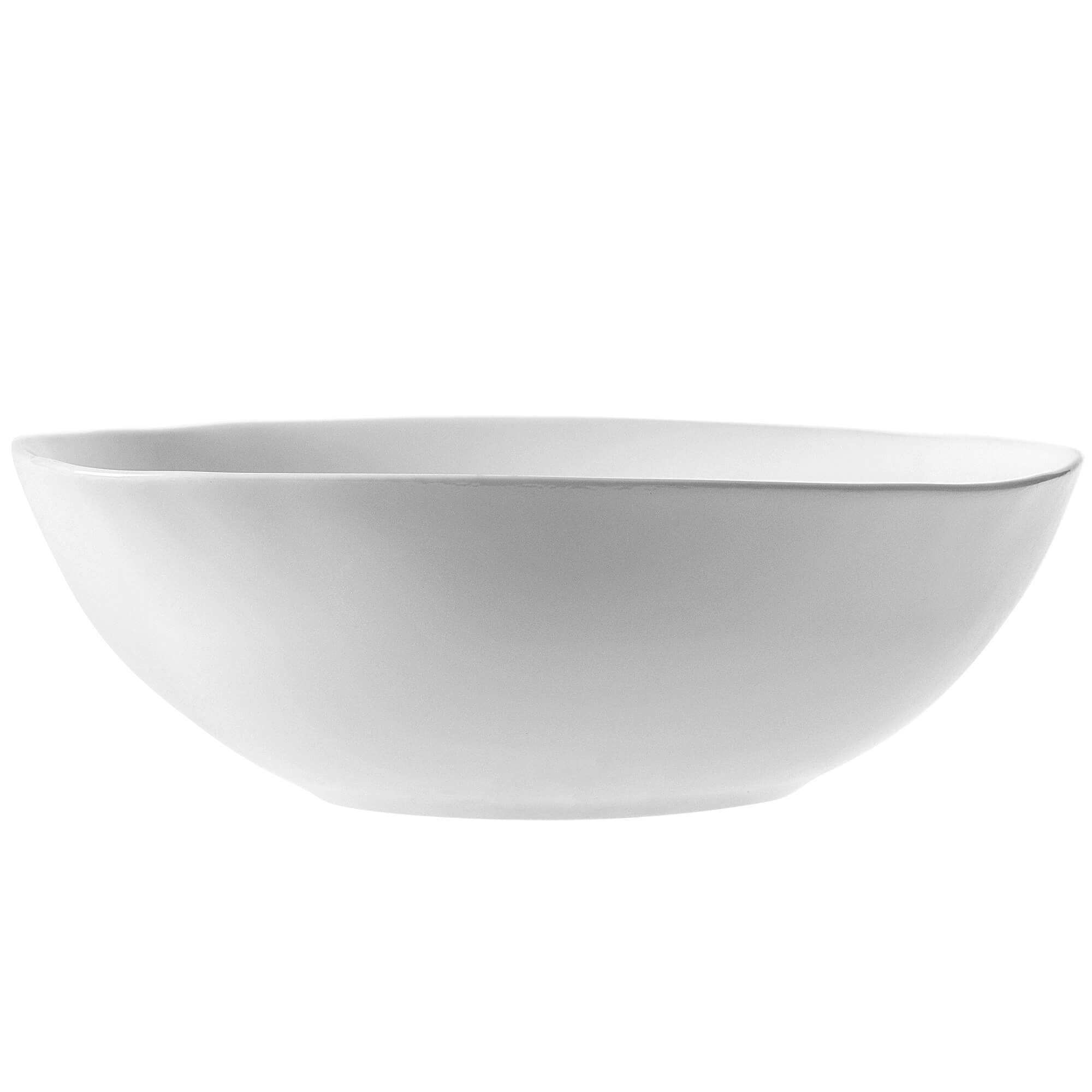 Salaterka szklana biała 17 cm, 1 szt.
