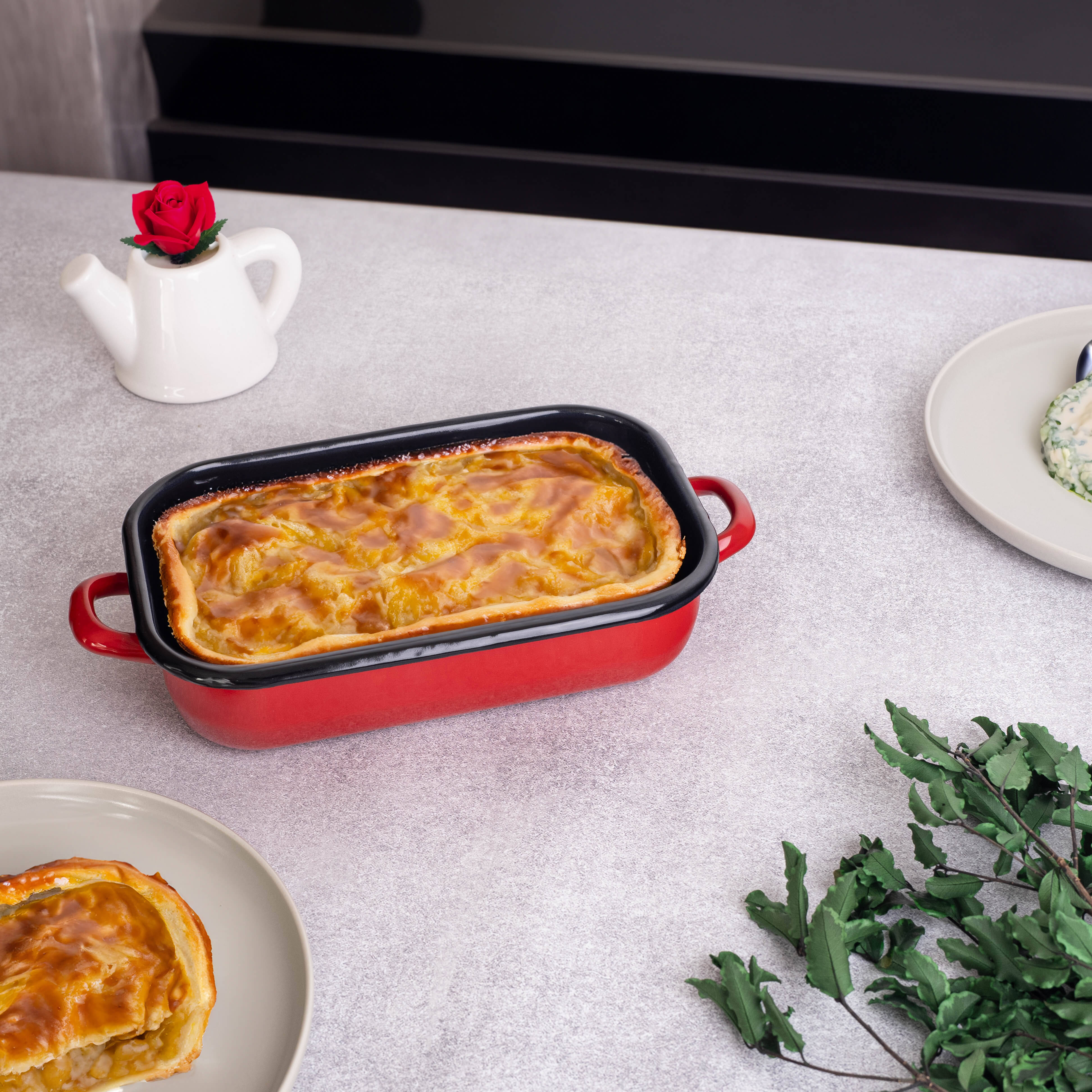 Brytfanna emaliowana Beleo 3.4L czerwona