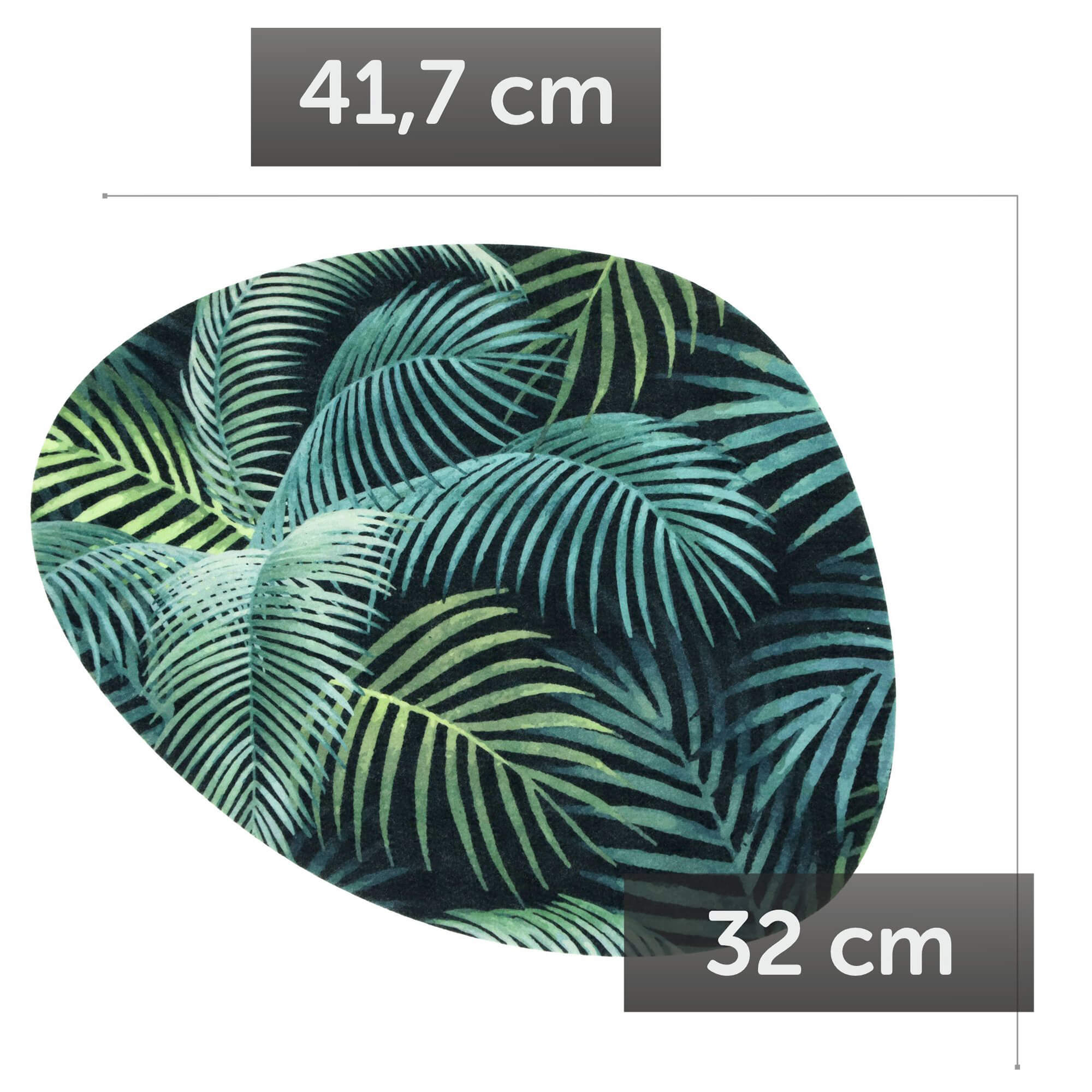 Podkładka na stół 41 x 32 cm, gałąź palmy