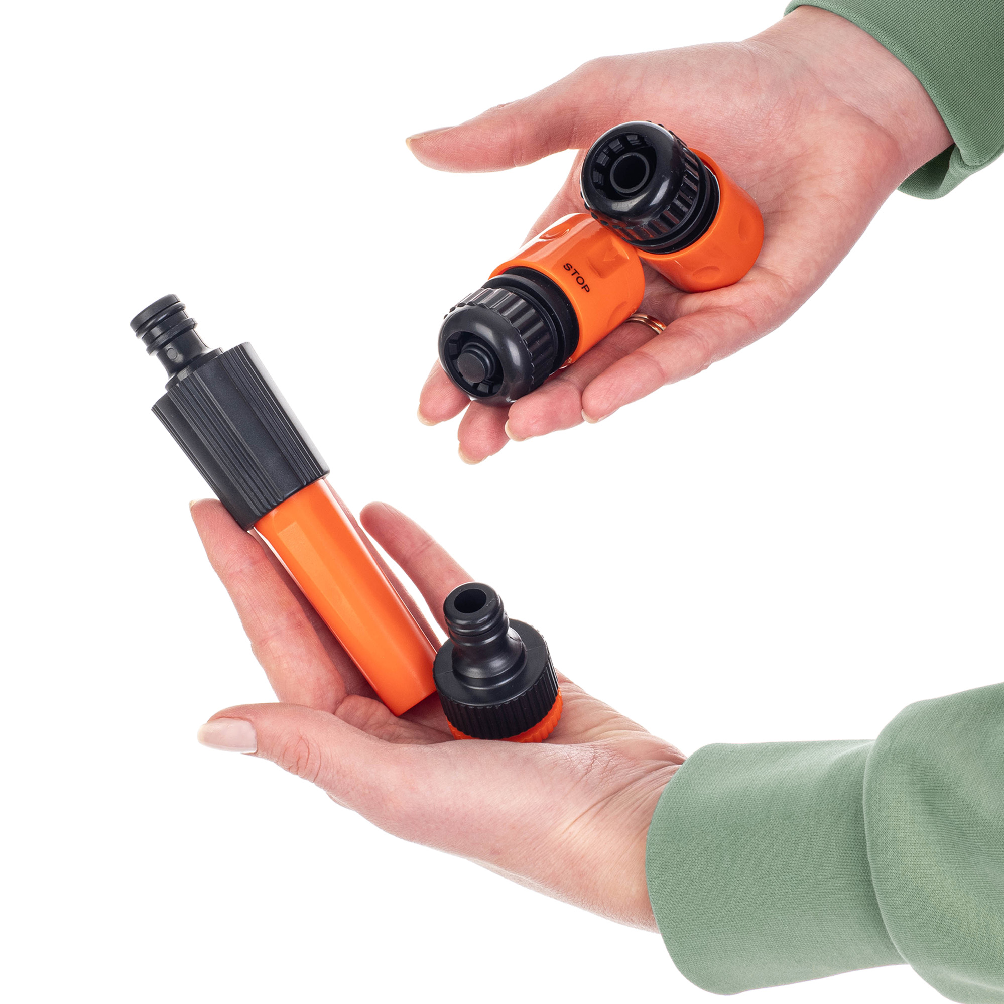 Zestaw złączek ½ cala z dyszą prostą Erm