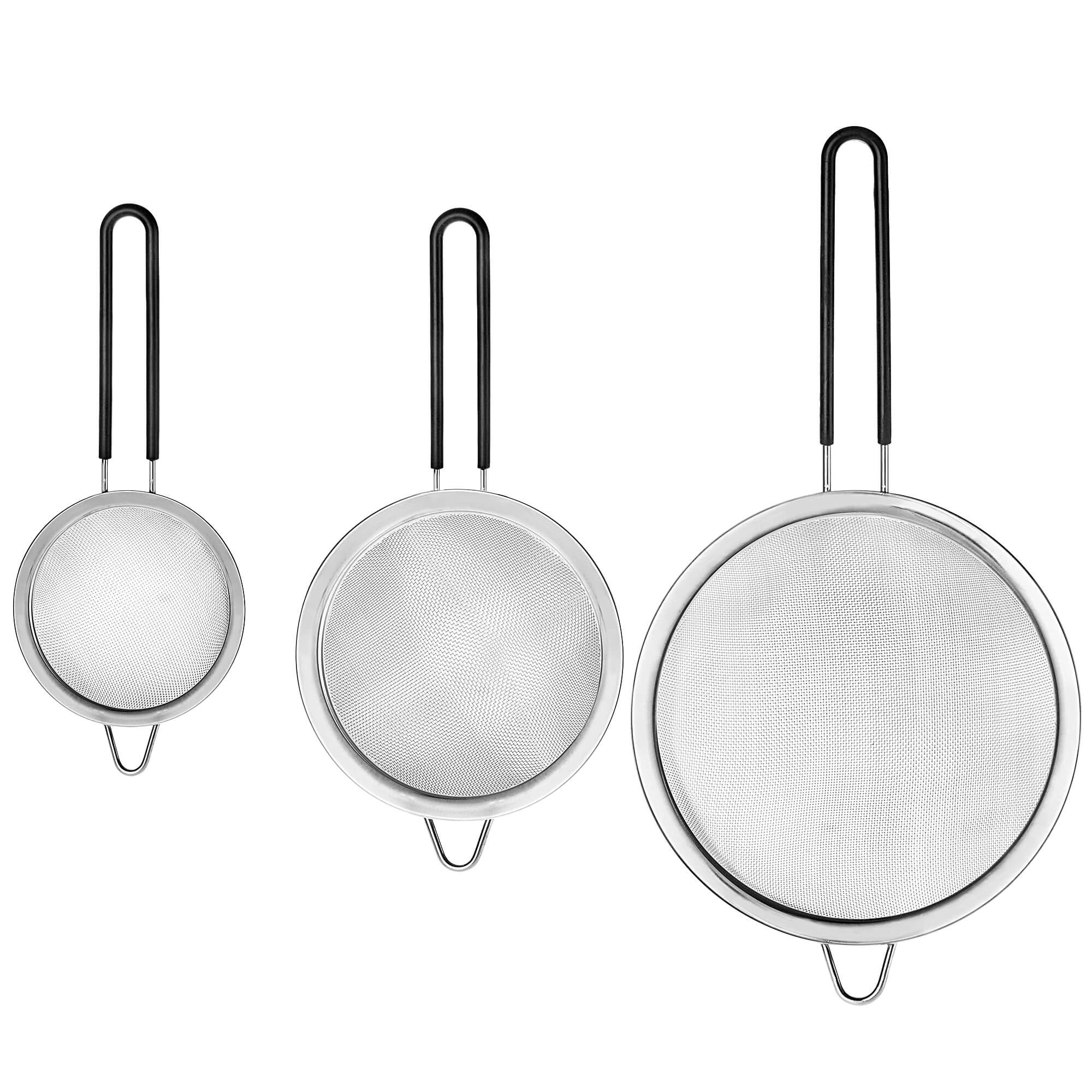 Zestaw 3 sitek ze stali nierdzewnej Pigna 8.5 cm 12.5 cm 18 cm