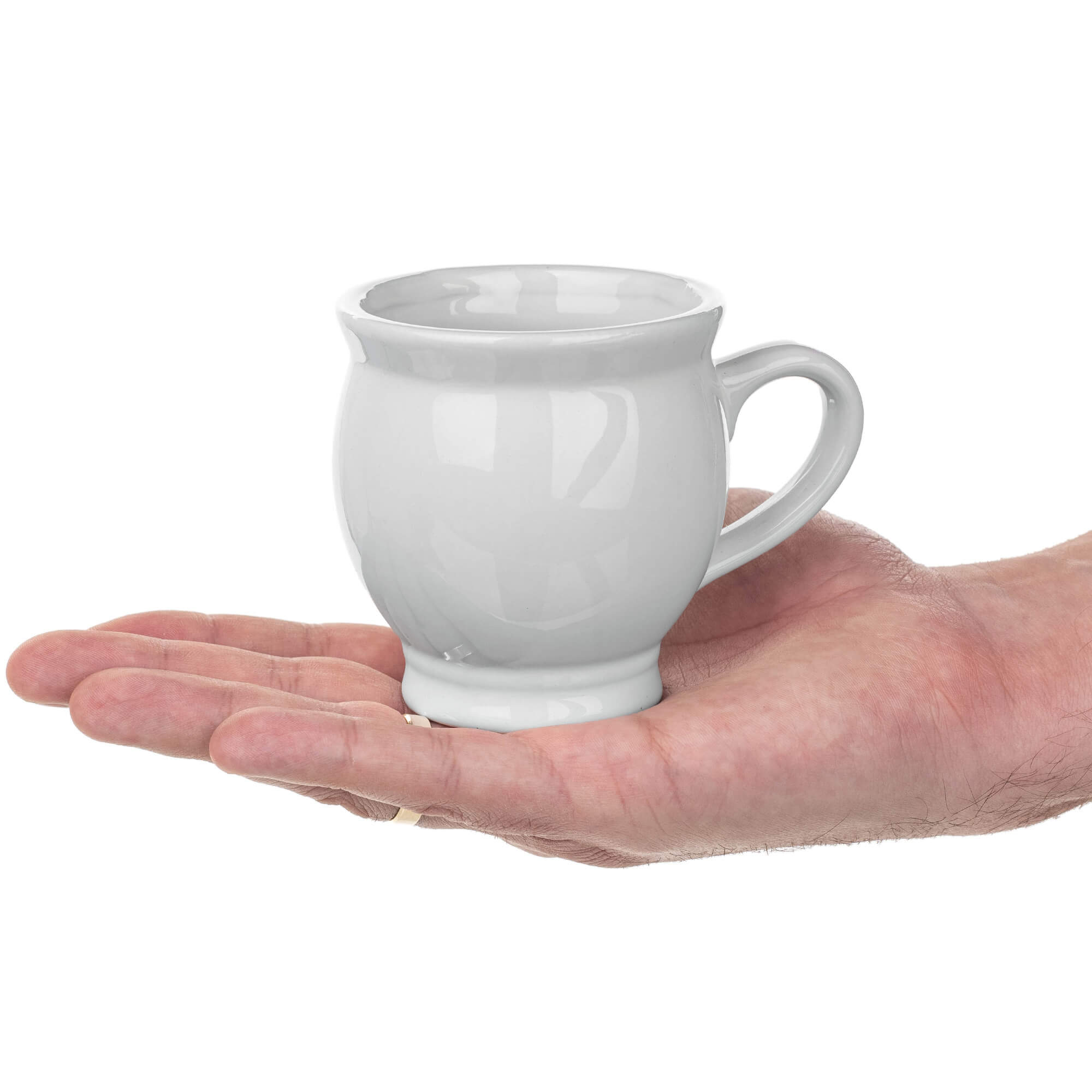 Kubek kamionkowy na grzane wino Lisle 250 ml biały