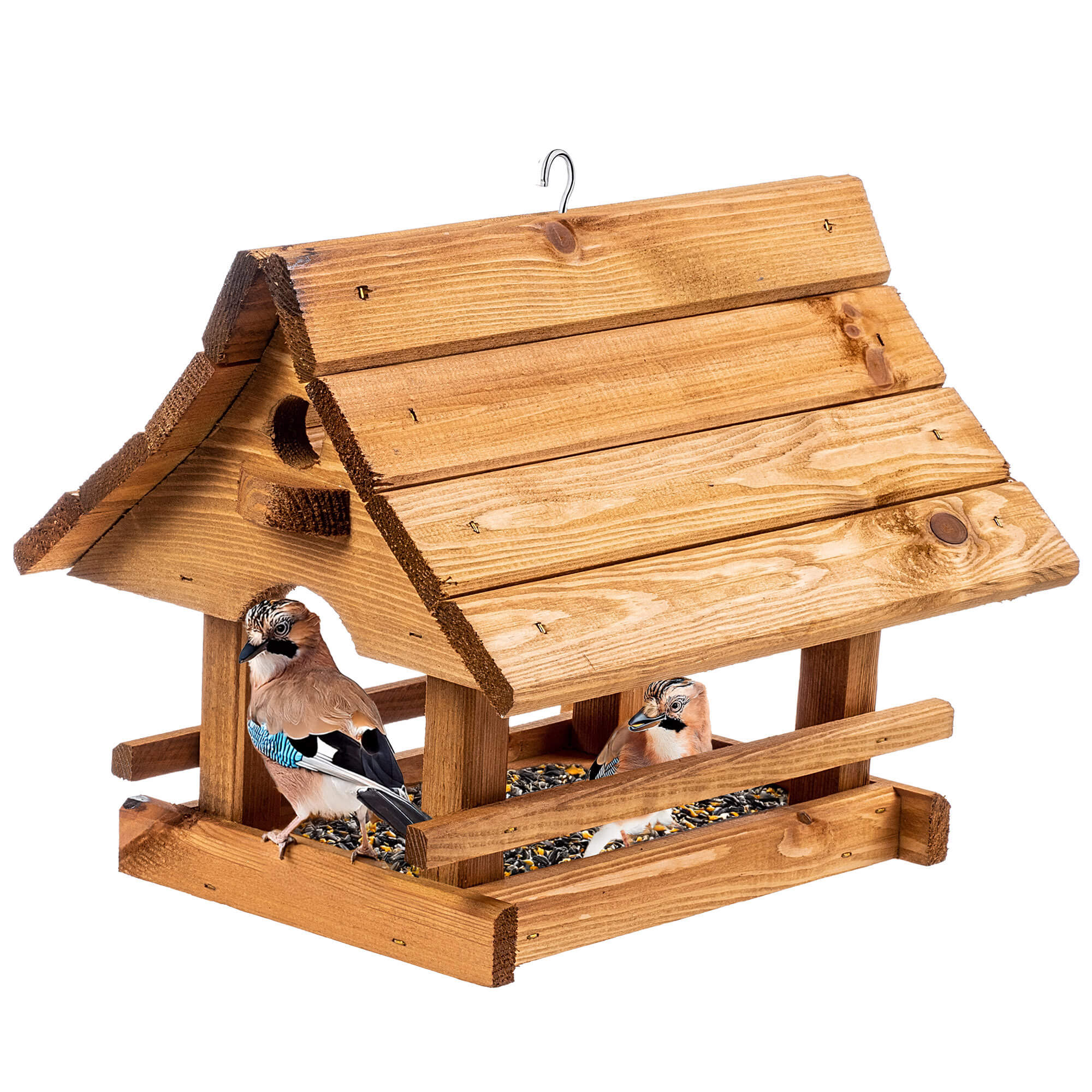 Karmnik dla ptaków Arbis domek 30 x 25 cm naturalny