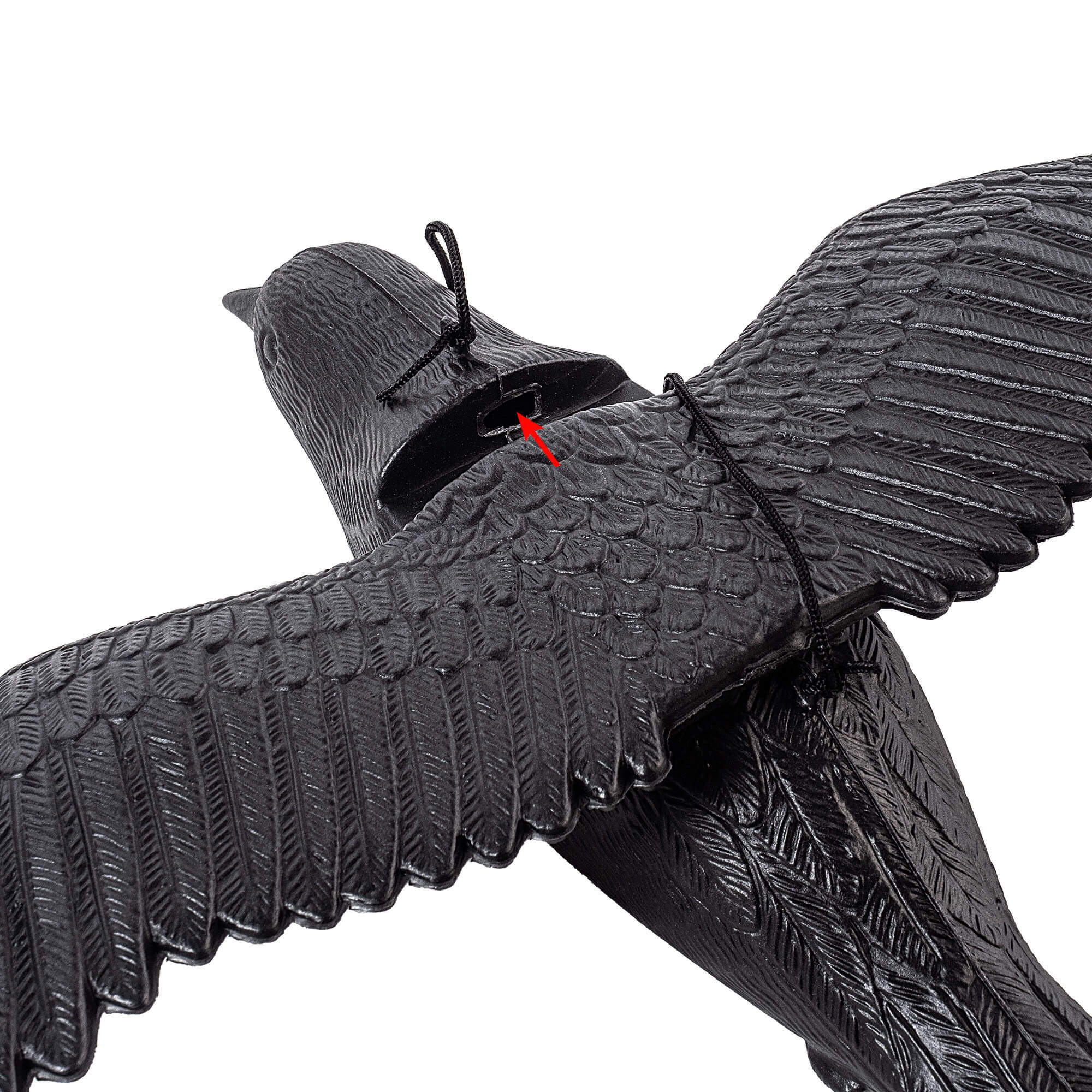 Duży kruk w locie 56cm, odstraszacz ptaków