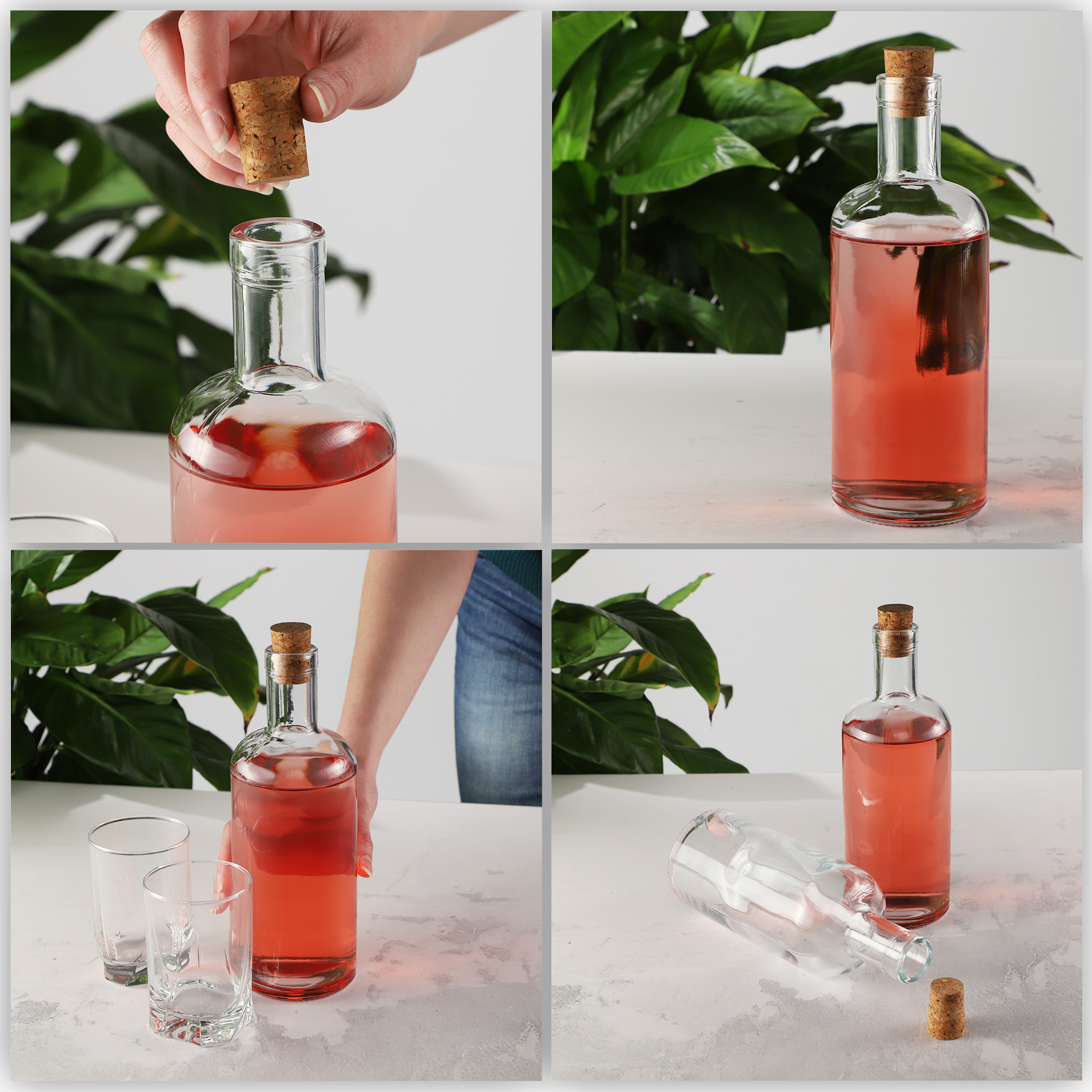 Butelka z korkiem 700 ml, 12 szt.