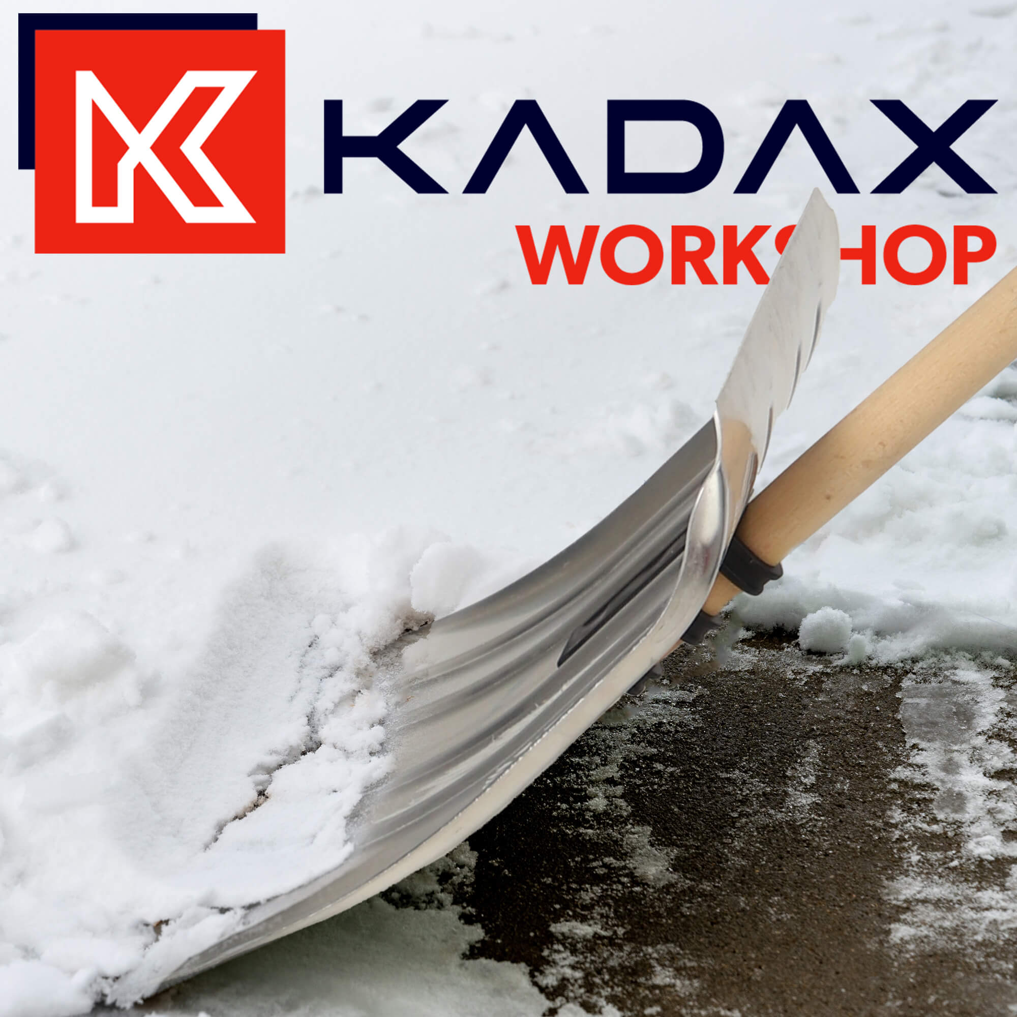 Łopata do śniegu 143 cm, srebrna