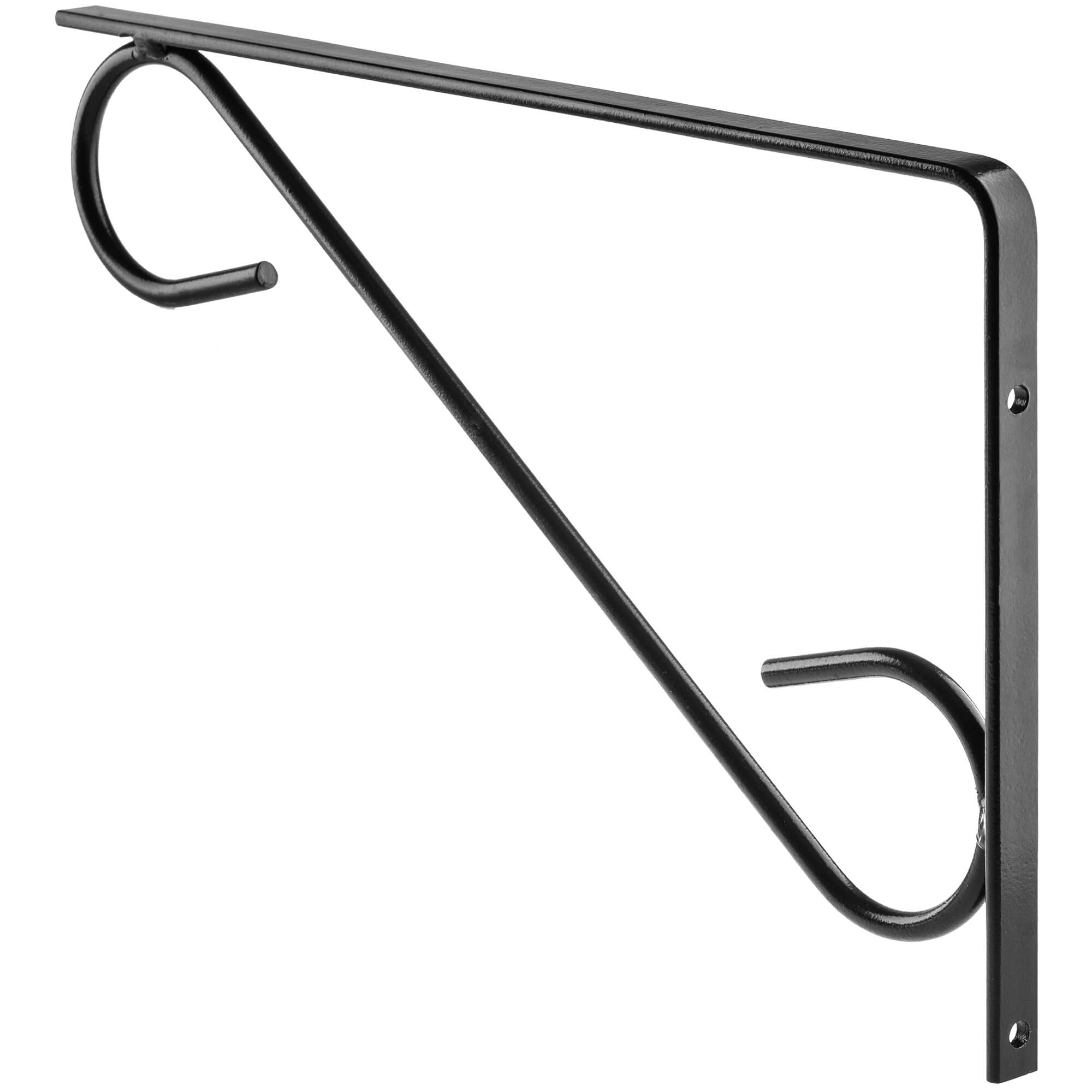 Uchwyt ścienny na doniczki 31 x 20 cm, czarny