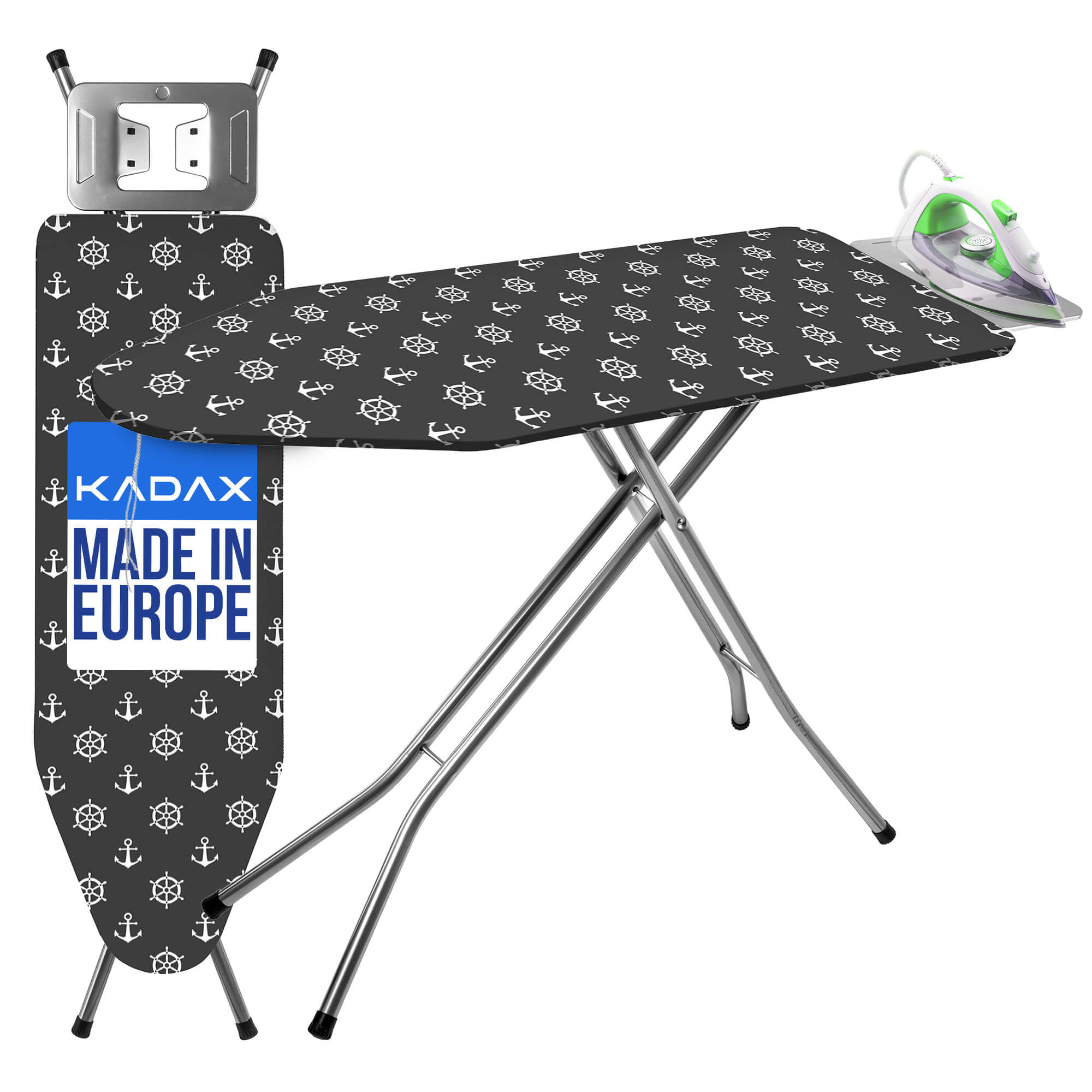 Deska do prasowania lsola 130 x 34 cm, grafitowa z uchwytem