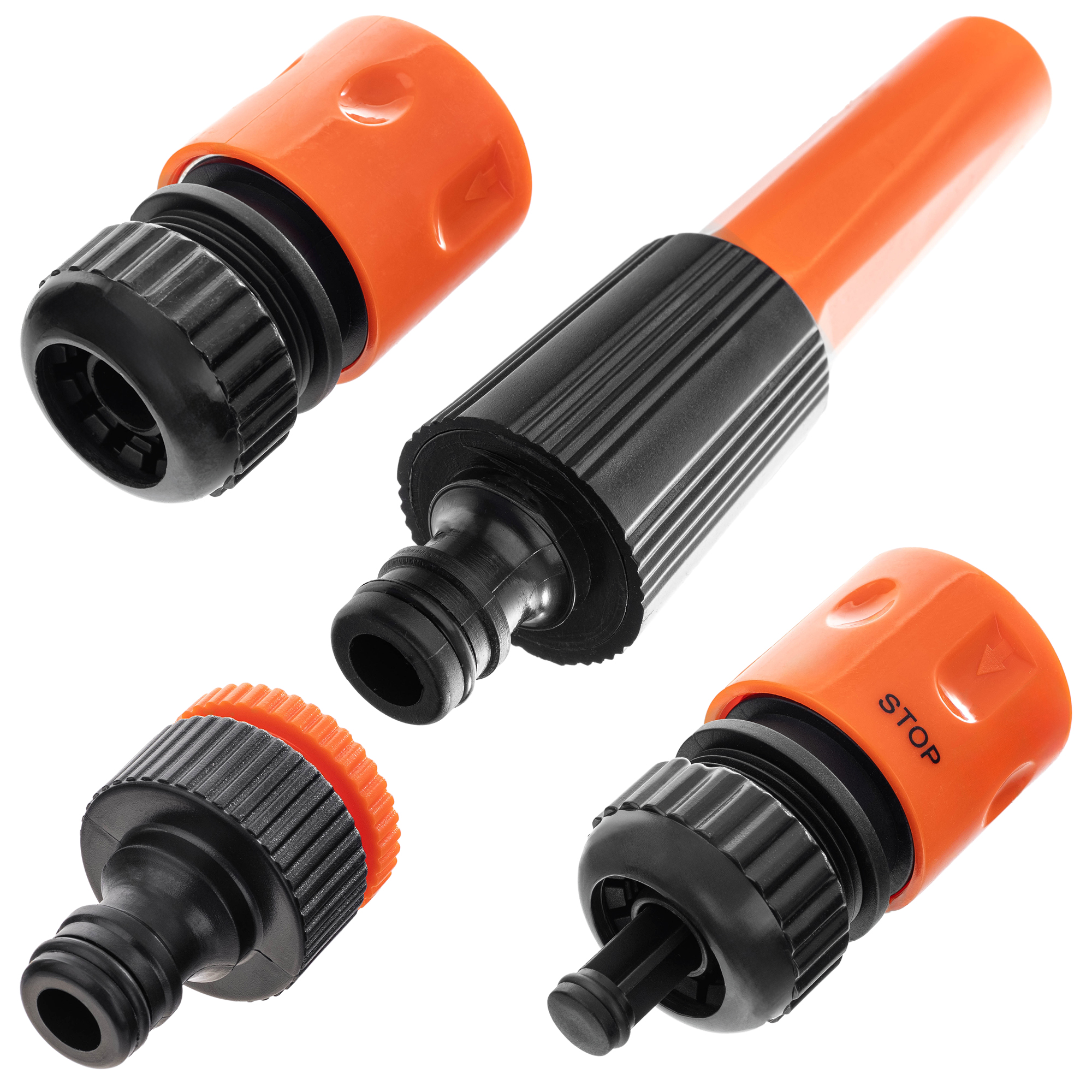 Zestaw złączek ½ cala z dyszą prostą Erm