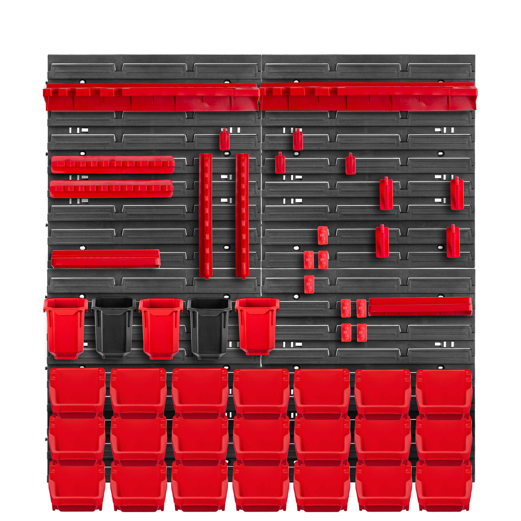 Tablica warsztatowa Lokke 78x78cm 50 elementów czerwona