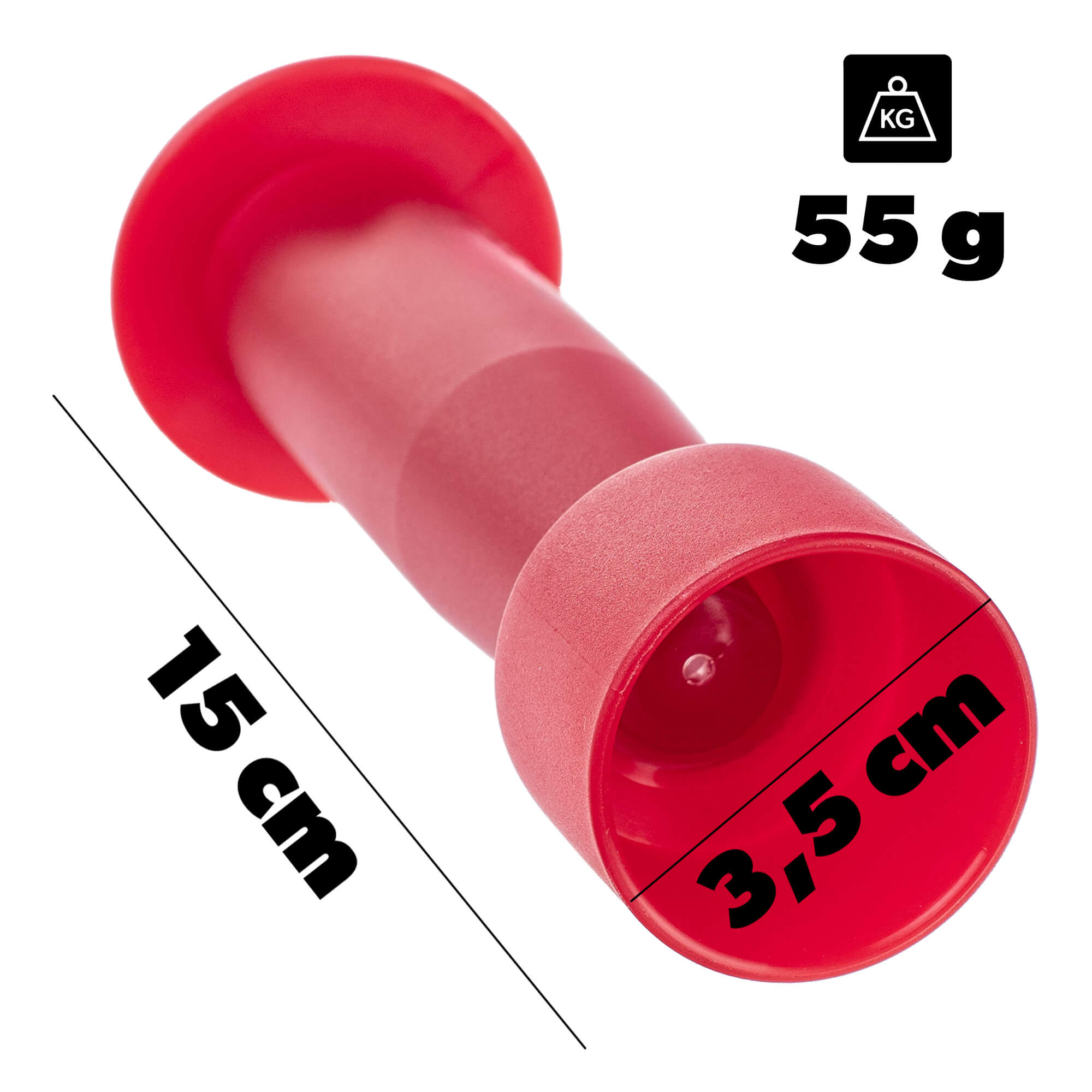 Korkownica ręczna Aurel 15 x 3.5 cm czerwona