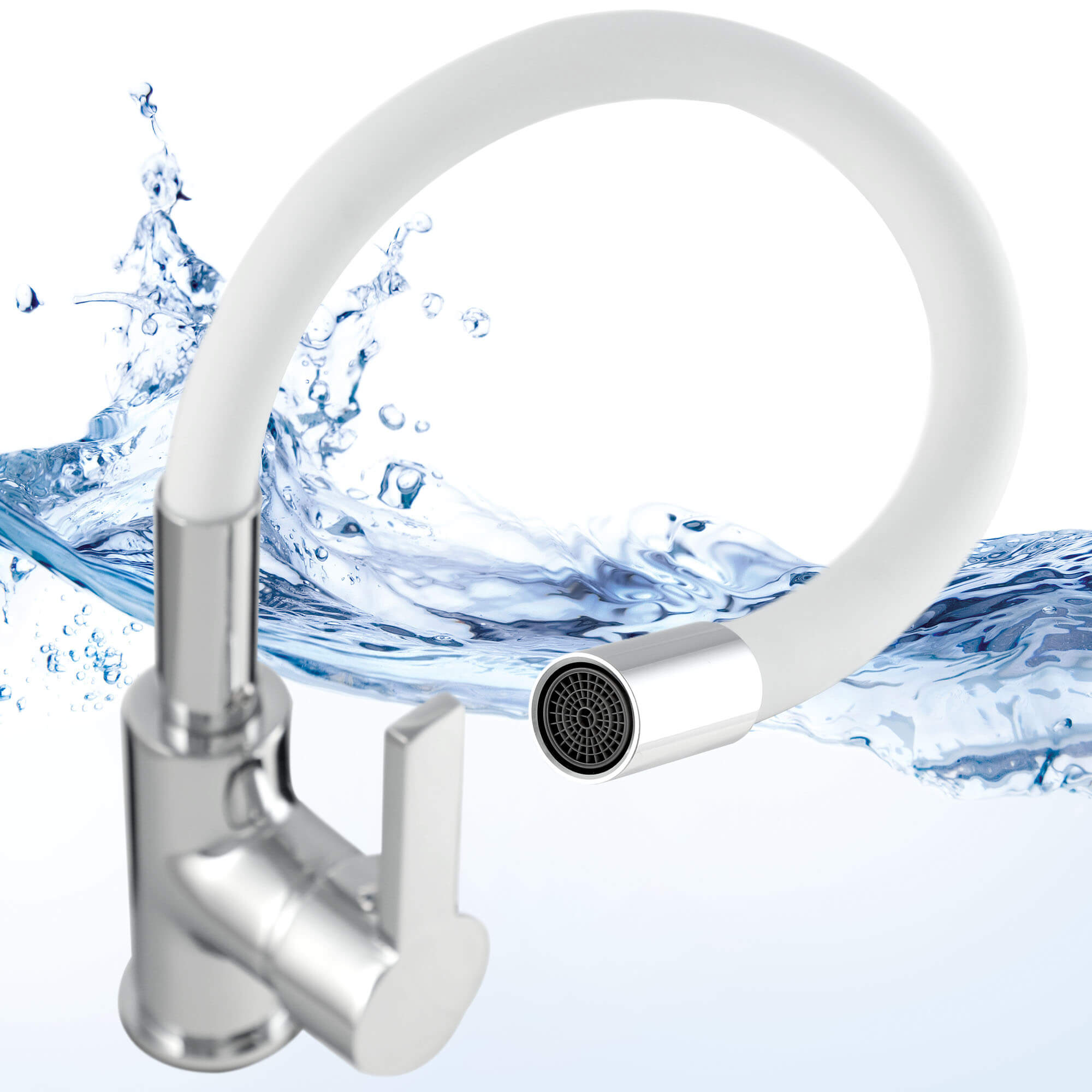 Bateria kuchenna Gospo Flex stojąca, biała