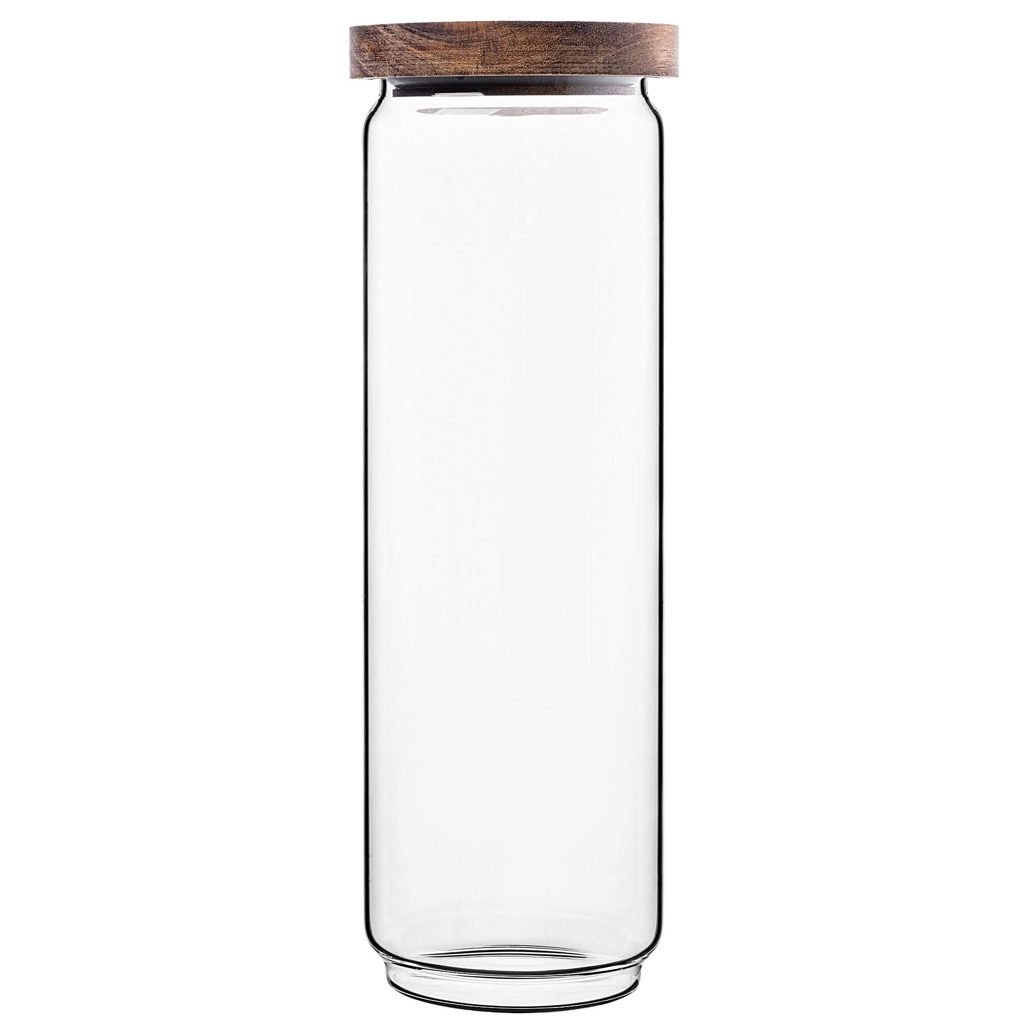 Pojemnik szklany na żywność Rucce z drewnianą pokrywką 1550ml 3 szt.