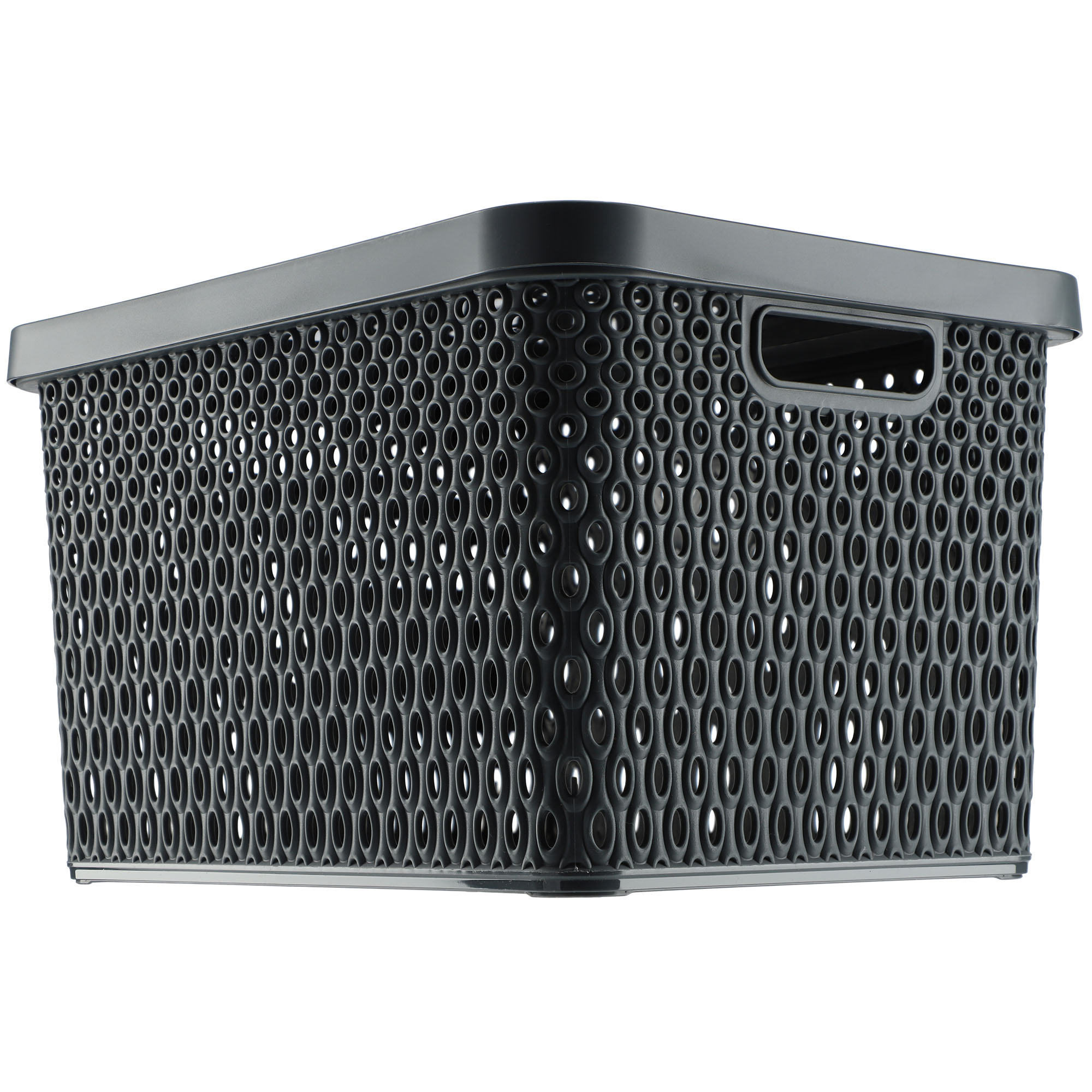 Koszyk z pokrywą do przechowywania Pau 18L szary