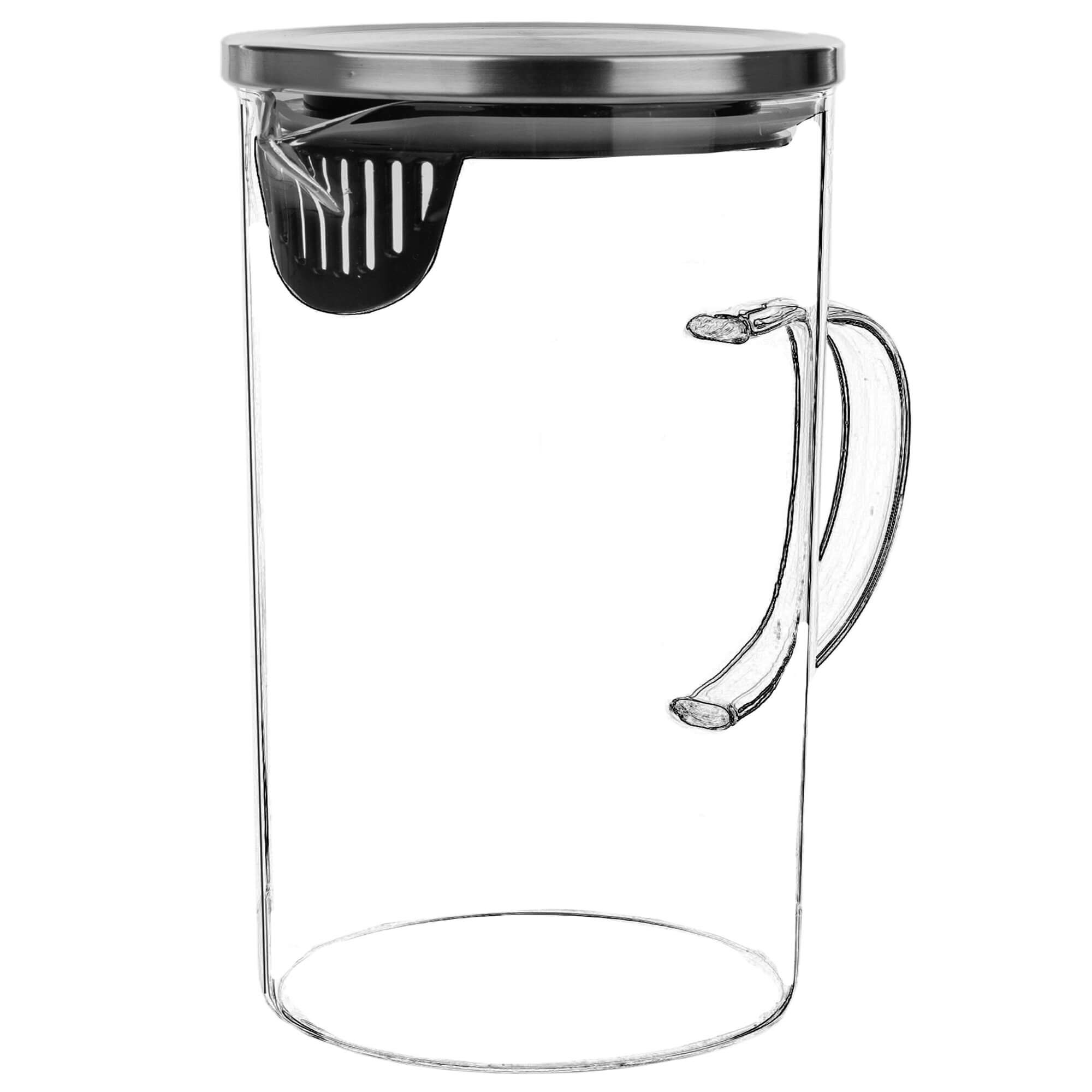 Dzbanek żaroodporny z sitkiem Gova 1L