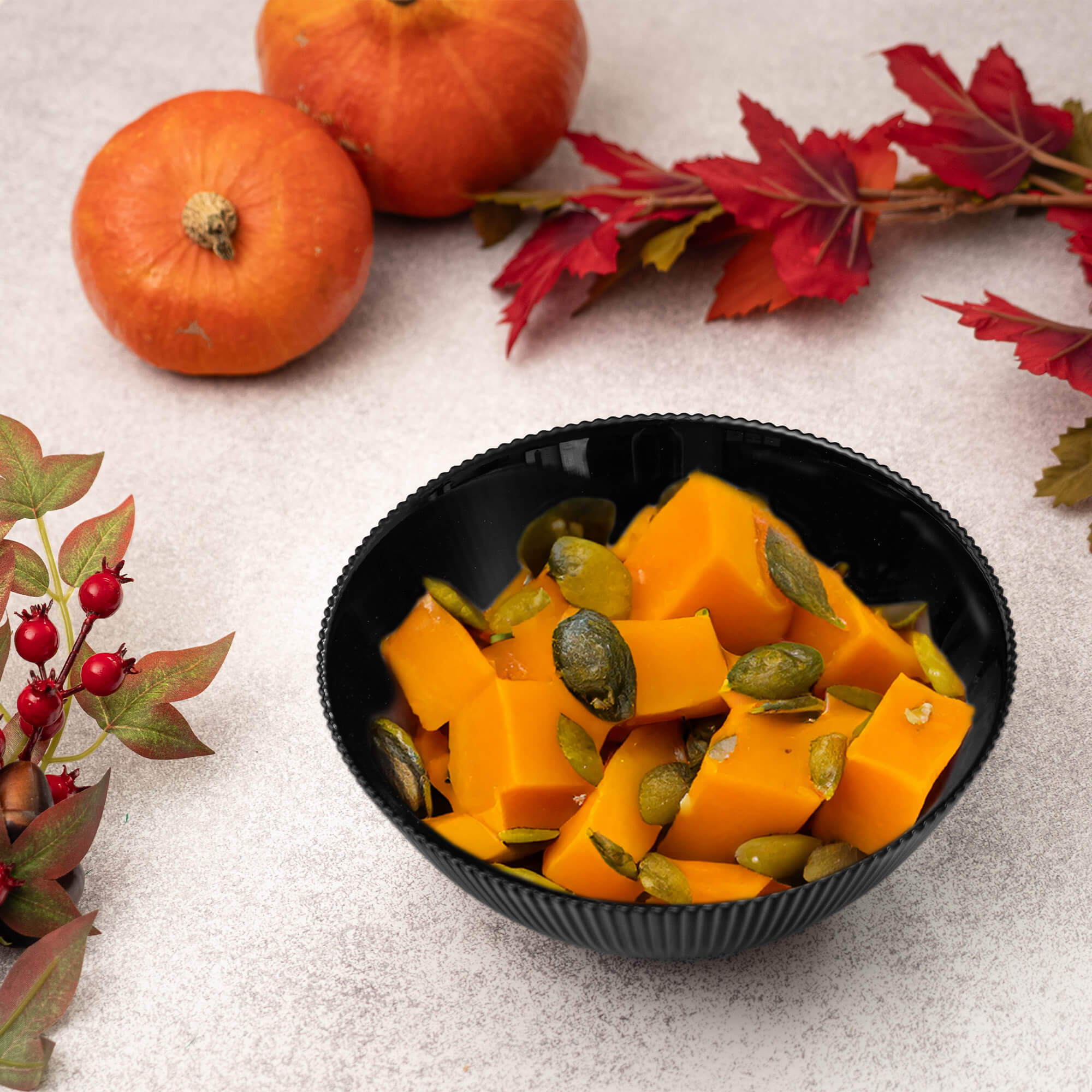 Salaterka szklana Regno 20.3 cm czarna 3 szt.