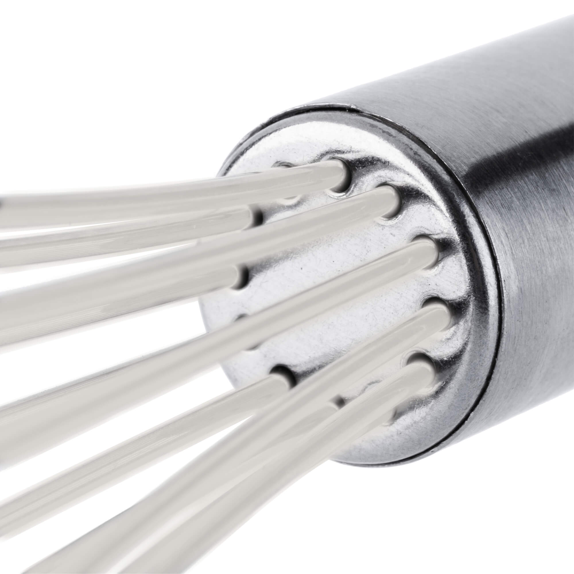 Silikonowy ubijak do piany 26 cm, biały