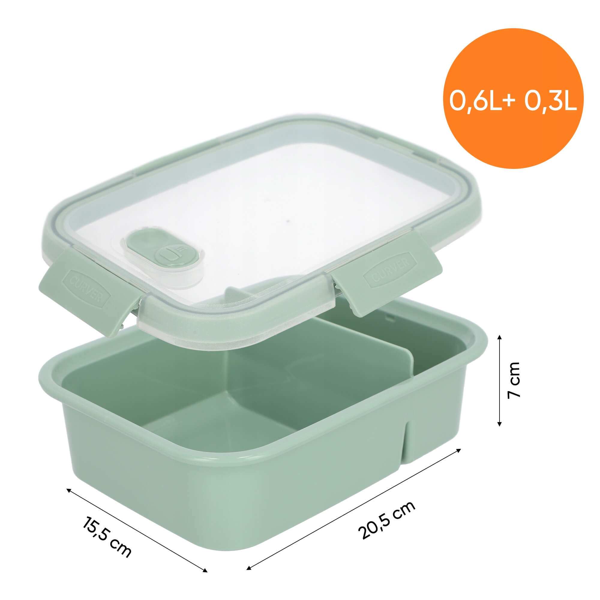 Pojemniki na żywność Curver Eco zielone 4 szt.