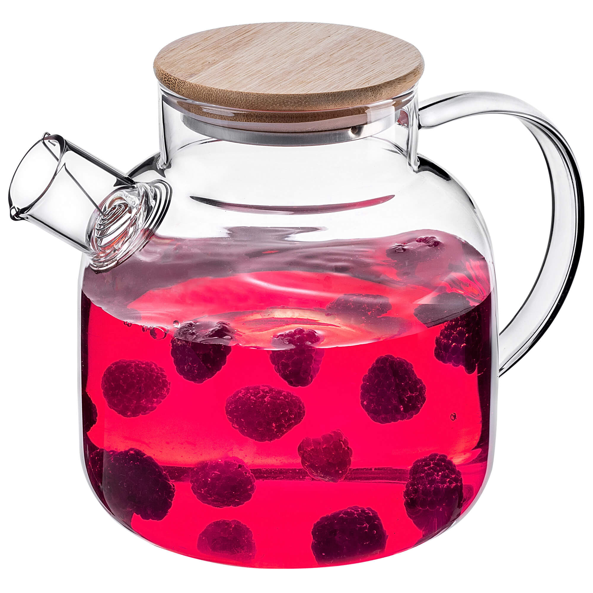 Szklany dzbanek Frux z bambusową pokrywką 1,5L