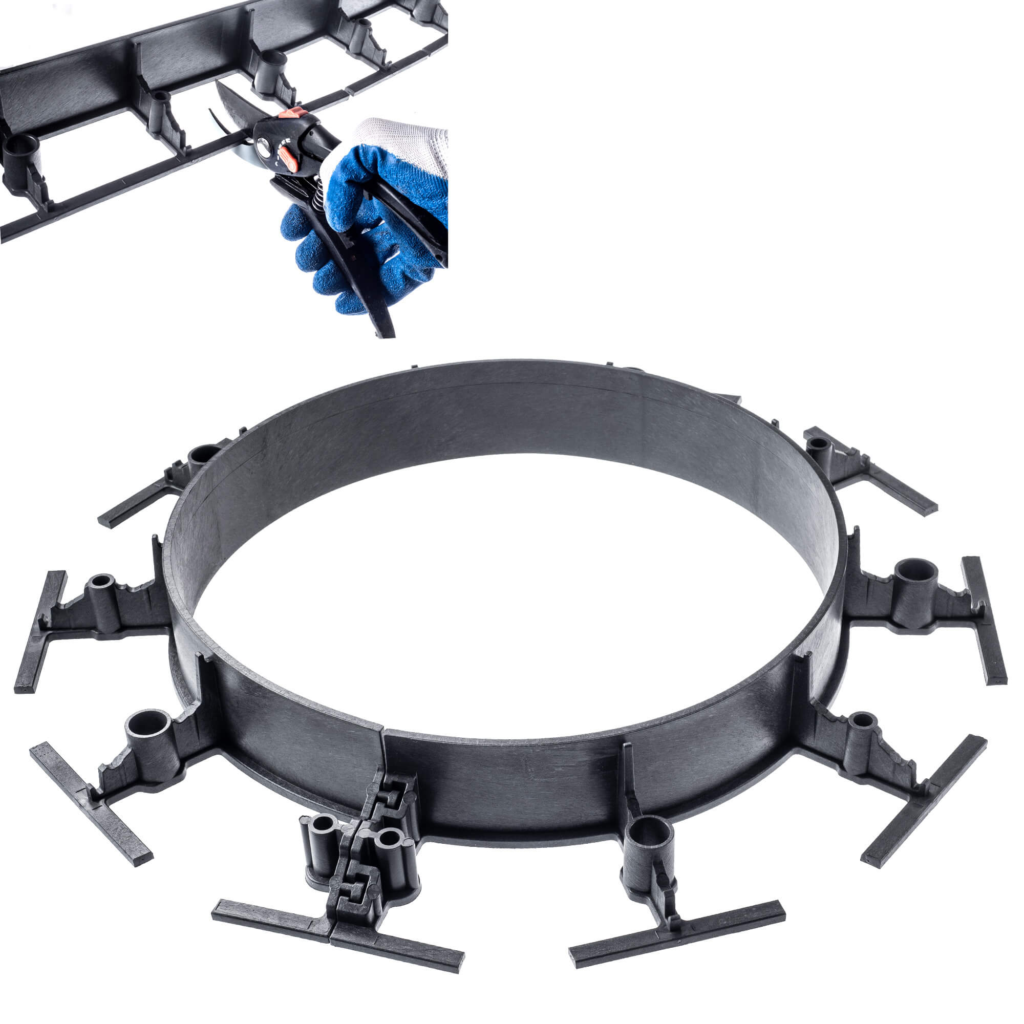 Obrzeże ogrodowe Raberg 102 x 5,8 cm, 20 szt + kotwy 60 szt.