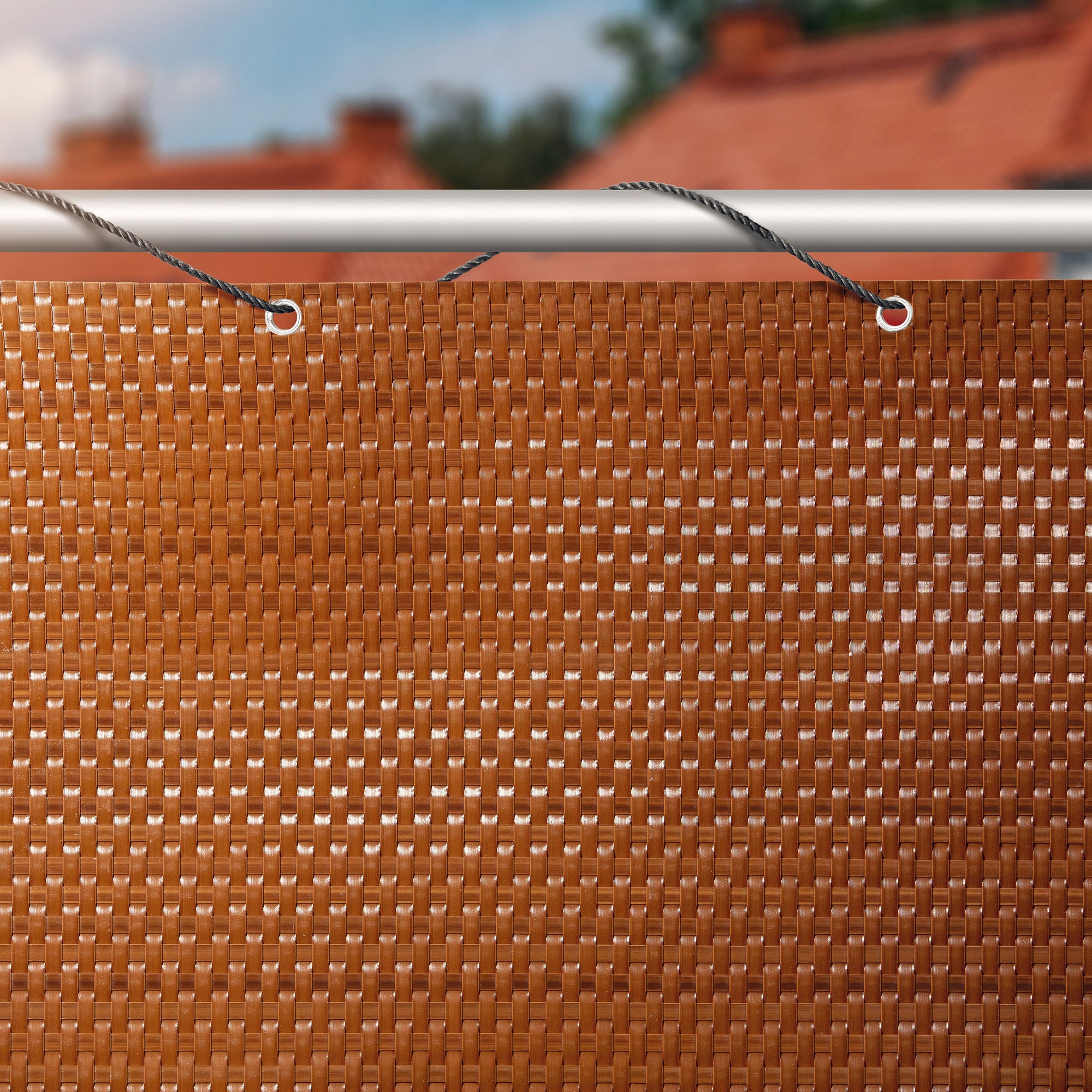 Osłona balkonowa Skei 100 x 400 cm, jasny brąz