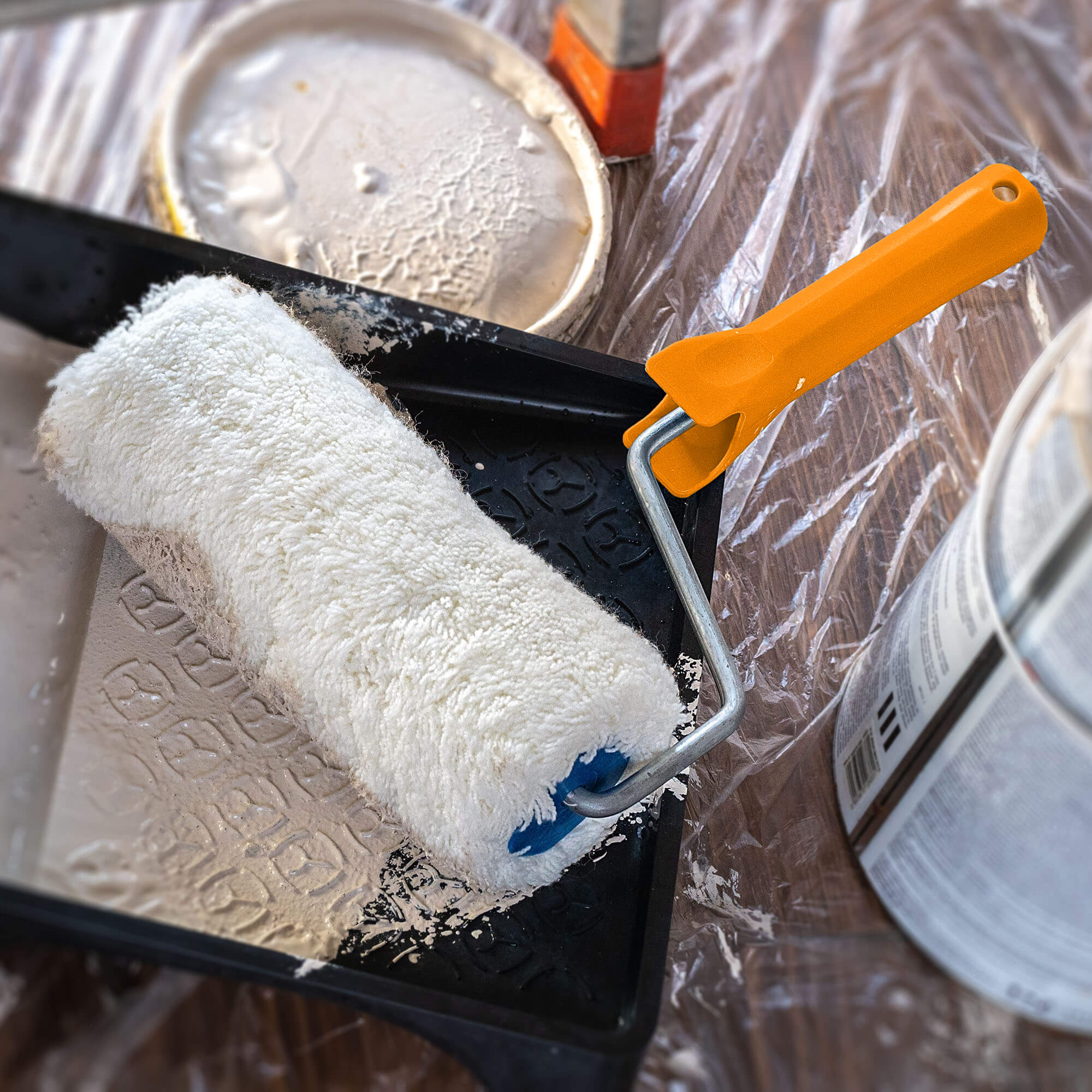 Wałek malarski z rączką Cassiar 20 cm, biały