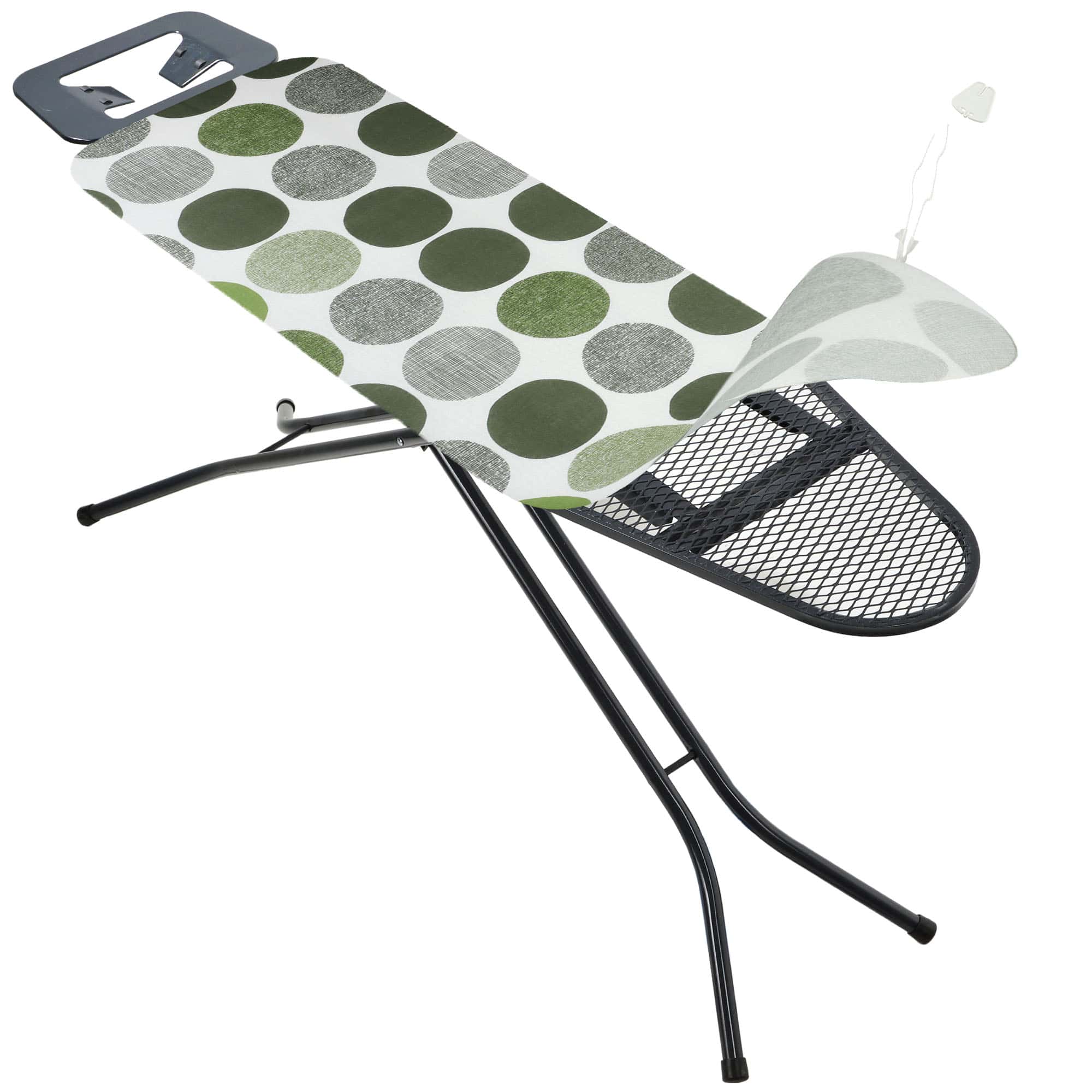 Pokrowiec na deskę do prasowania Piapot 40 x 120 cm zielone kółka