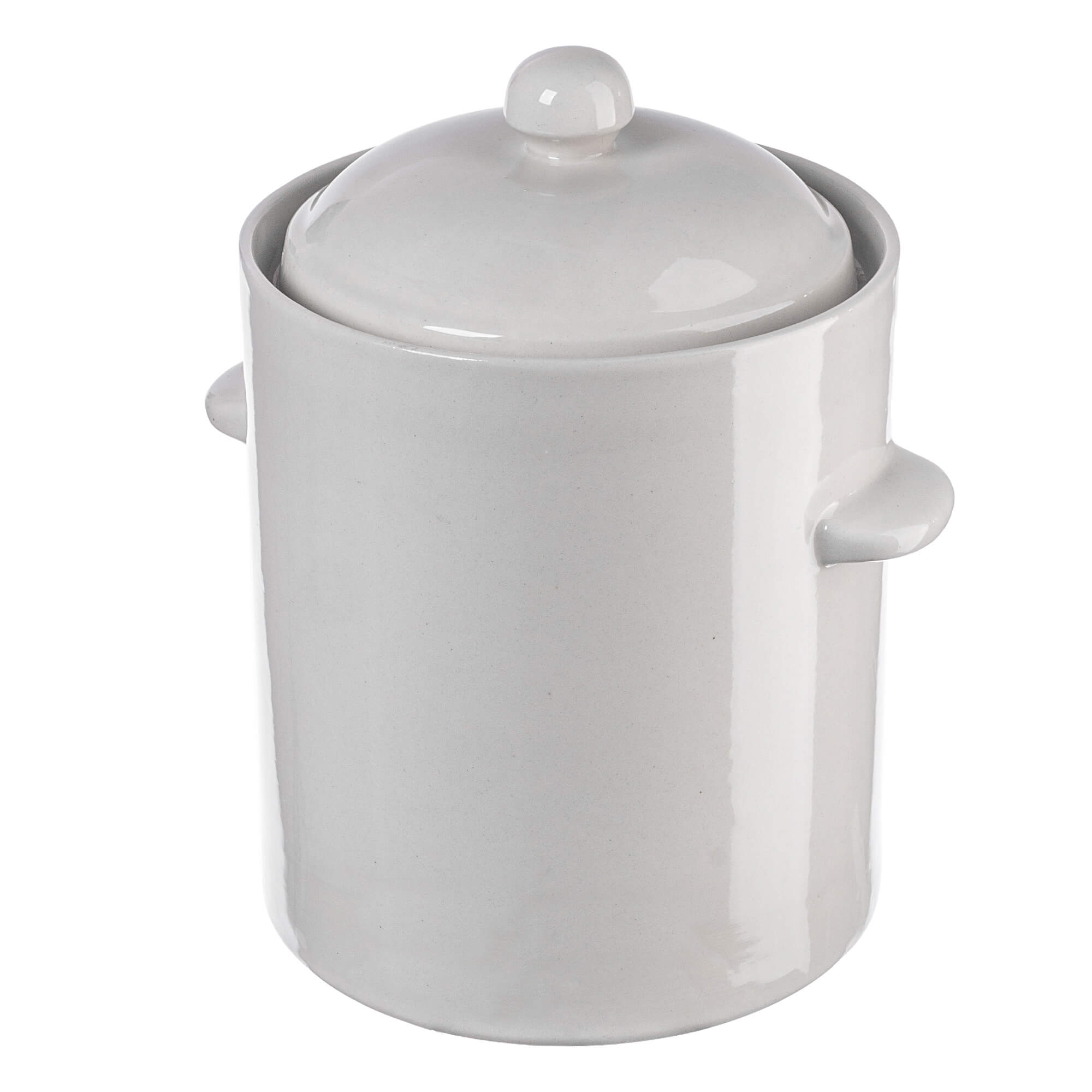 Garnek hermetyczny kamionkowy Athena 2.5L z pokrywką kremowy