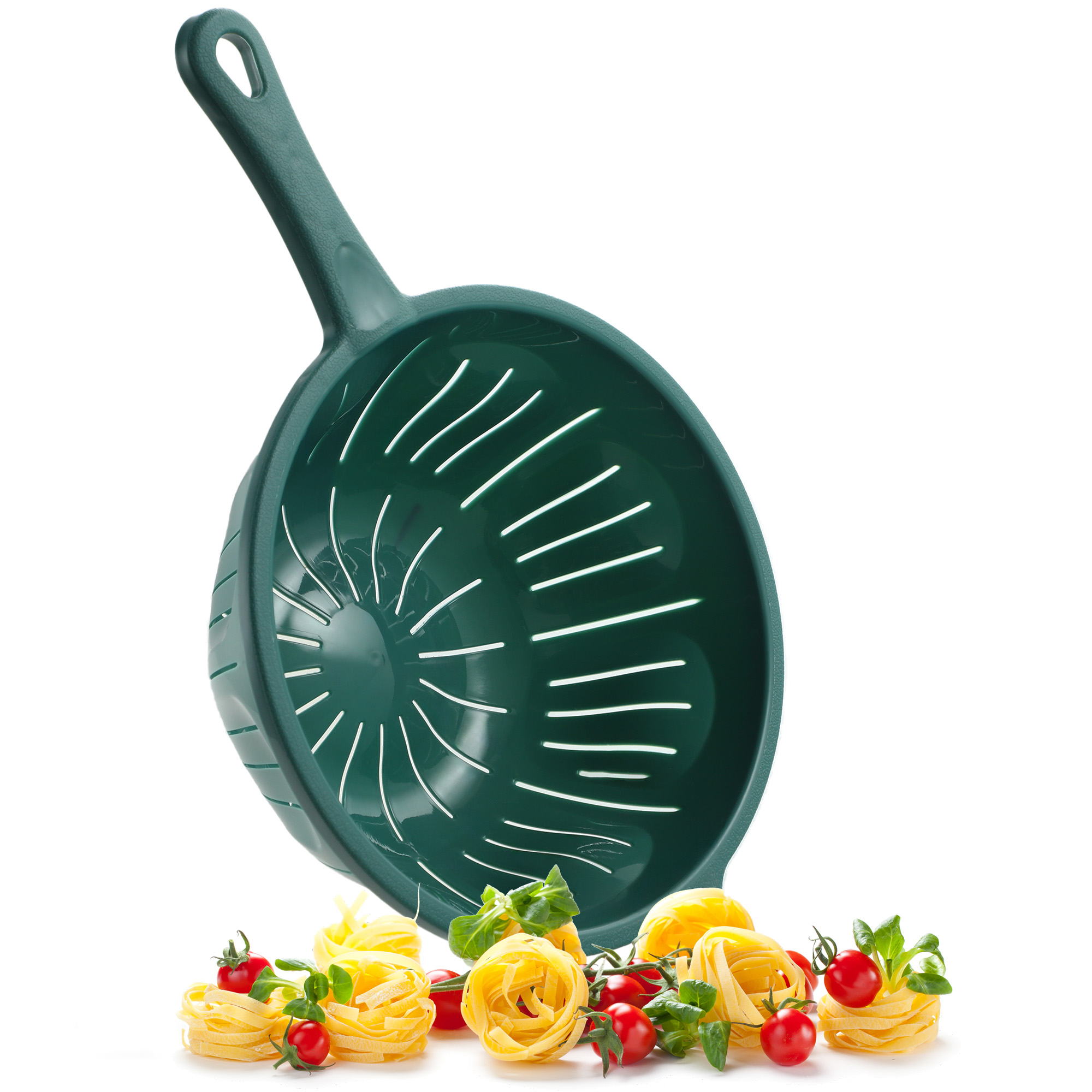 Cedzak z rączką Couto 23 cm, zielony