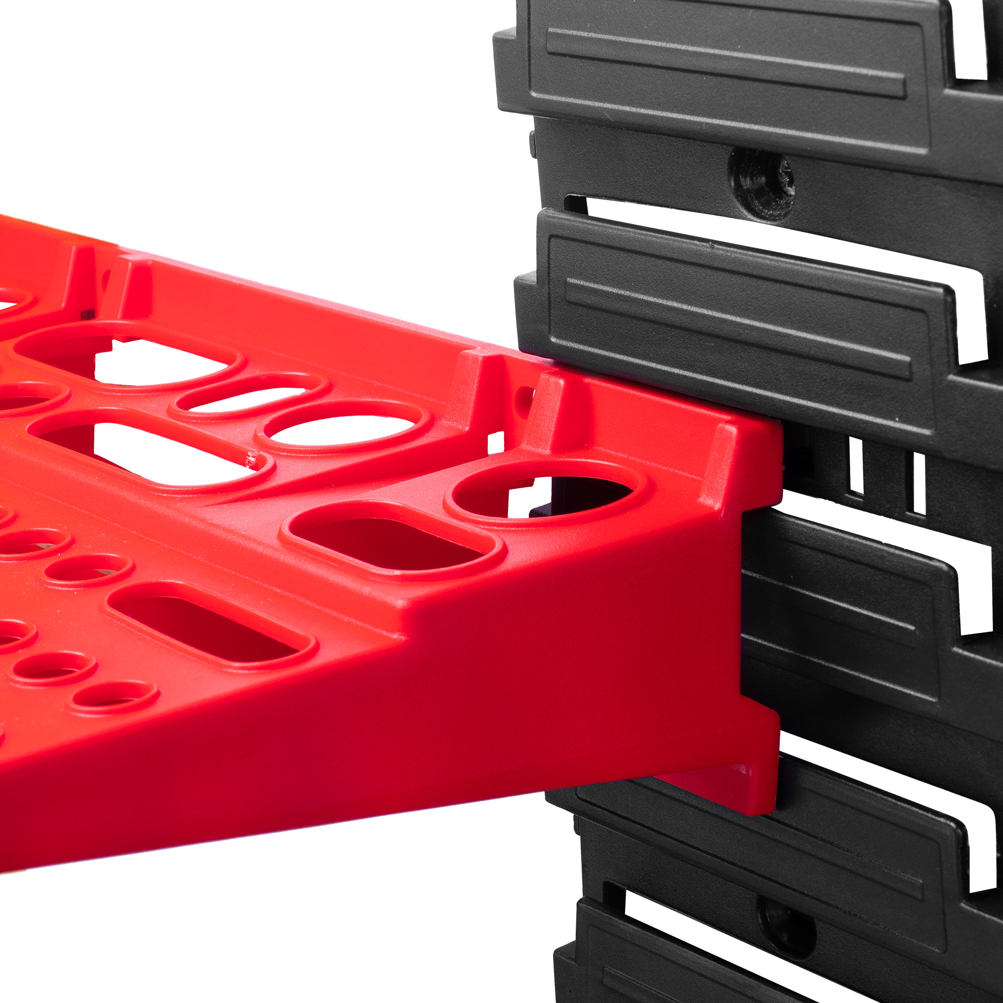 Tablica warsztatowa Lokke 61 elementów 116 x 78 cm, czerwona