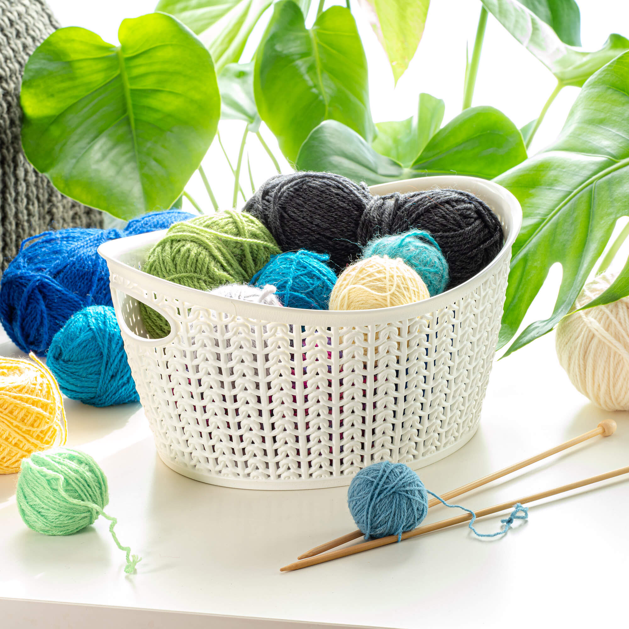 Koszyk plastikowy owalny Malm 3.3L, biały