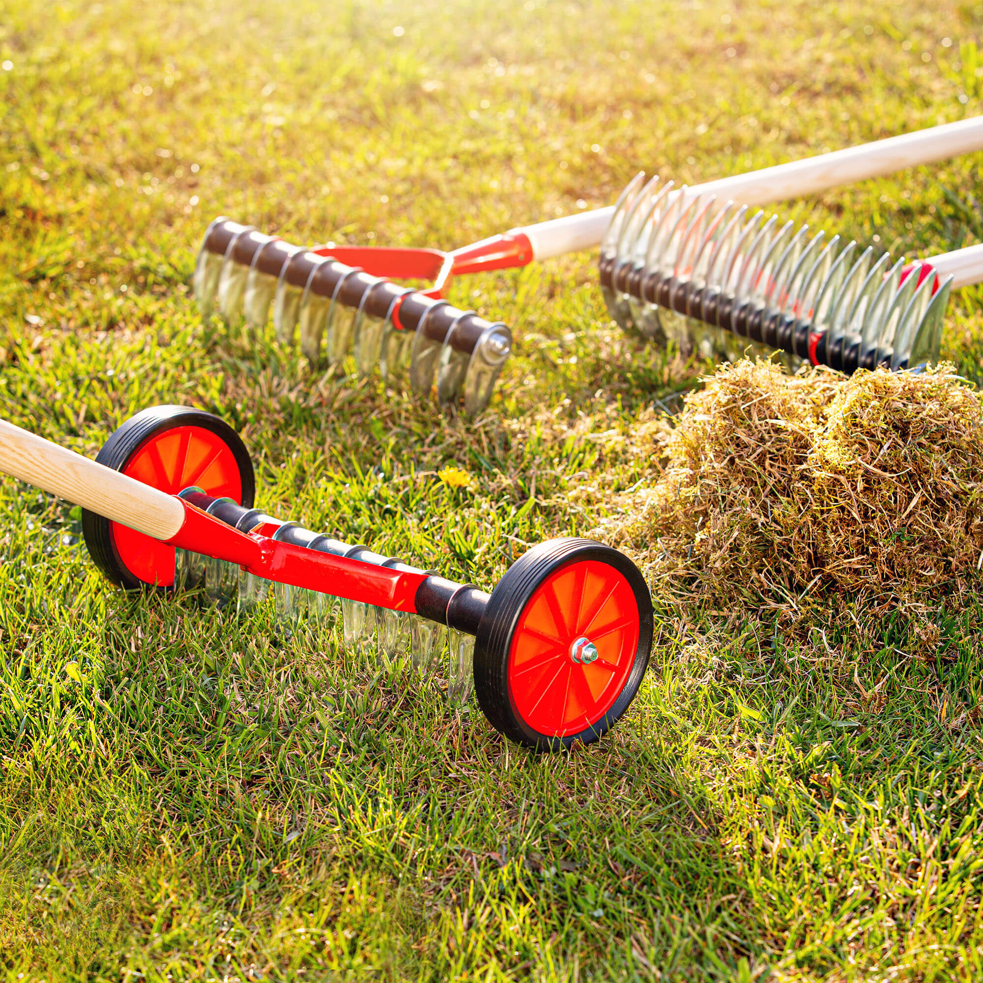 Aerator ręczny jednostronny na kółkach Cannai 43 x 13 cm