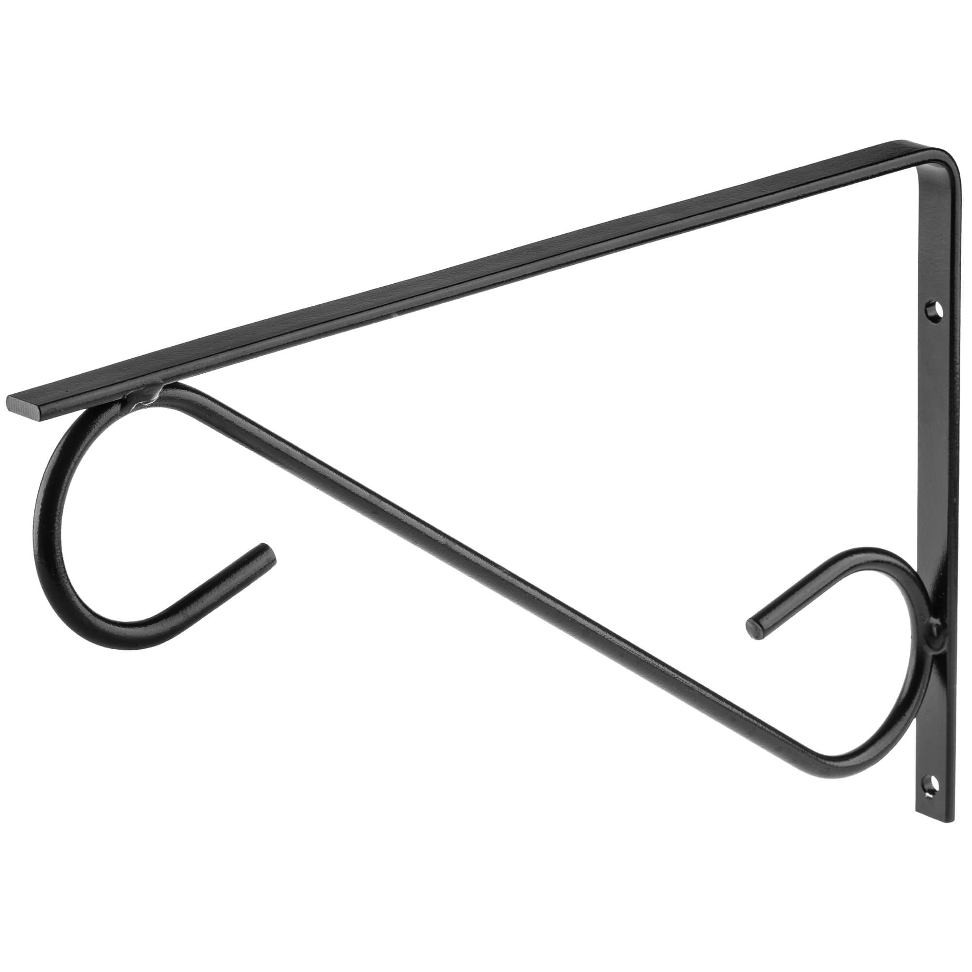 Uchwyt ścienny na doniczki 31 x 20 cm, czarny