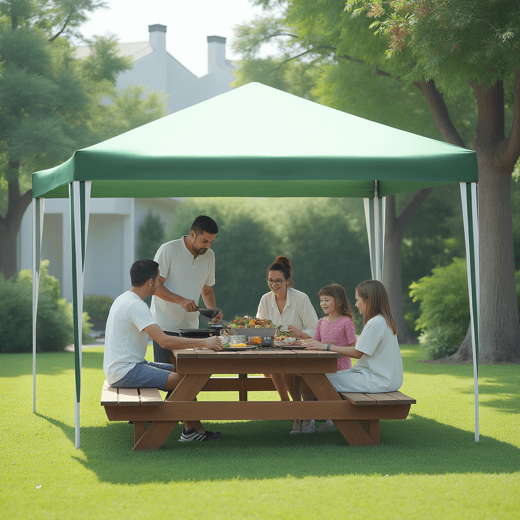 Altana ogrodowa, namiot Cormery 3x3x2.5m zielona