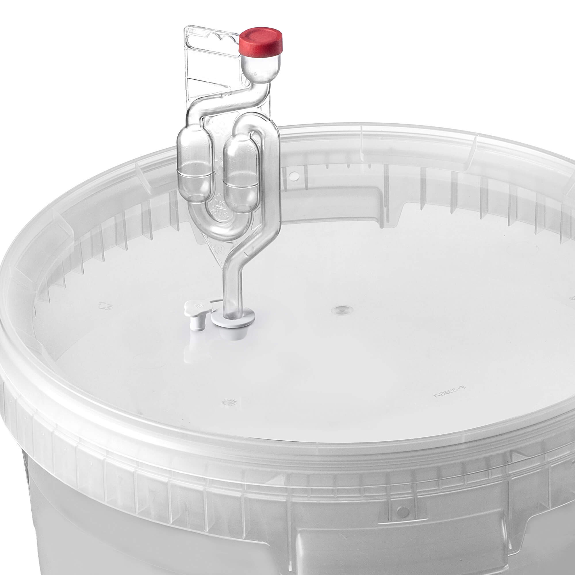 Pojemnik fermentacyjny Acerra z pokrywą 33L transparentny + korek + rurka fermentacyjna