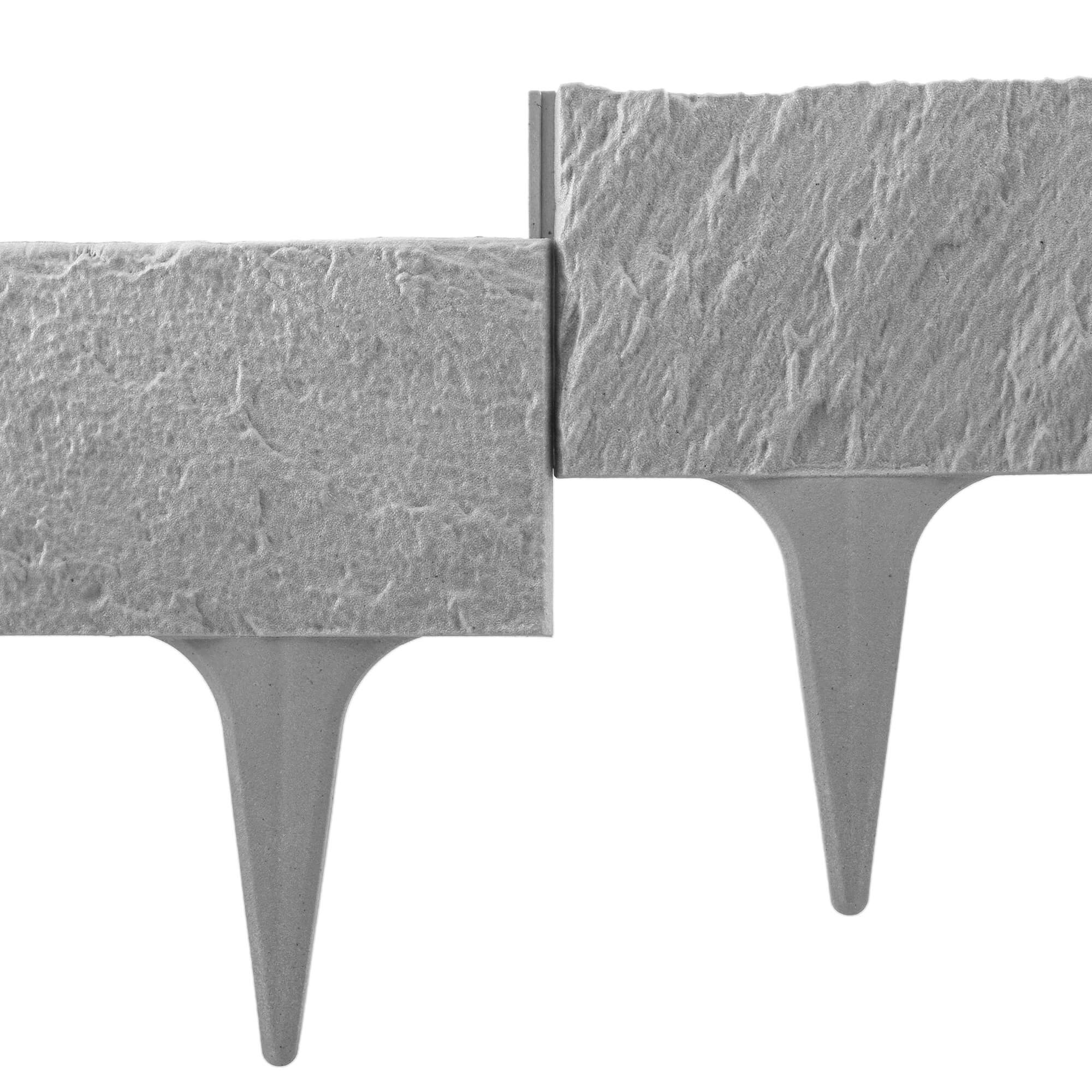 Obrzeże ogrodowe Averton 78 x 9 cm szary kamień 5 szt.