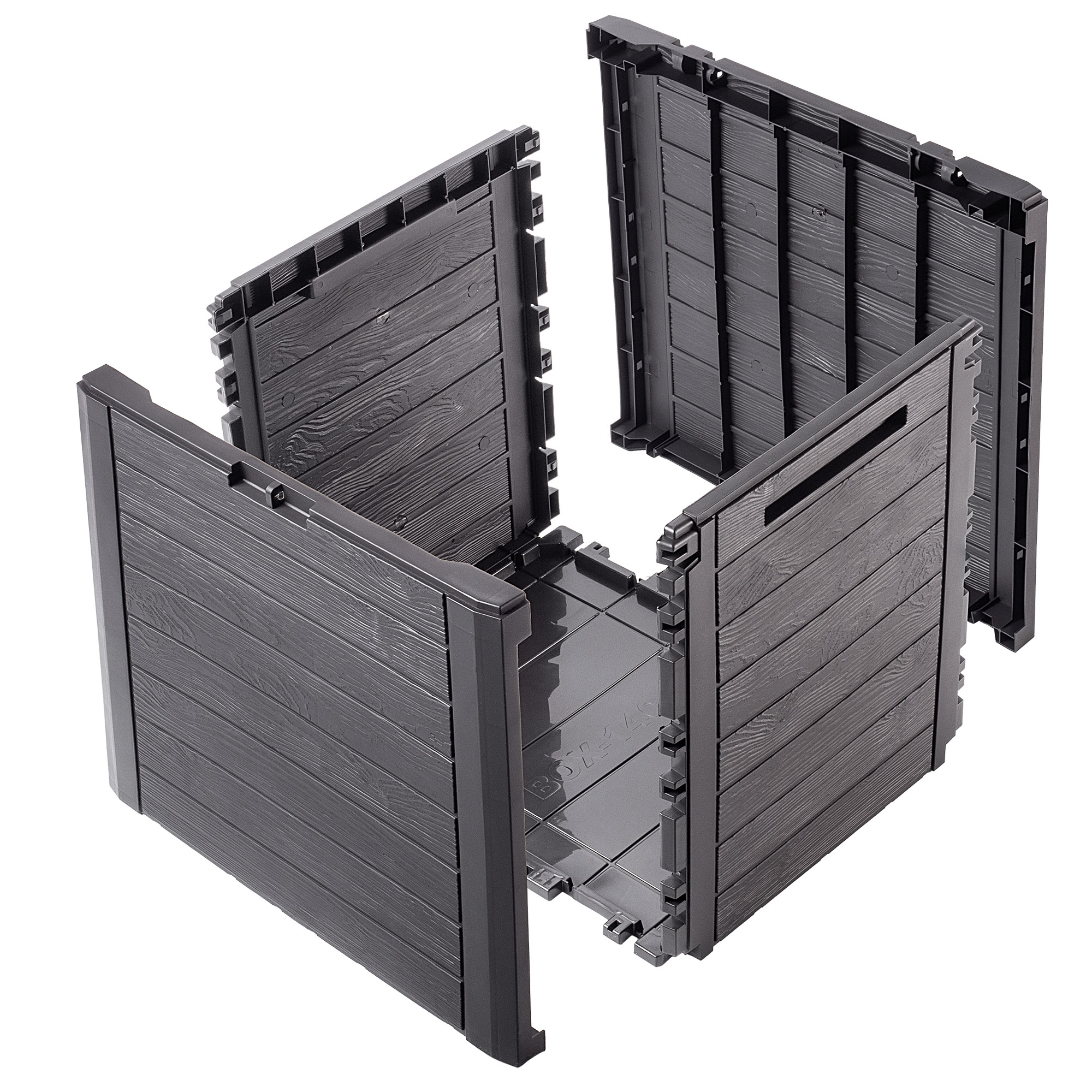 Skrzynia ogrodowa Grewena 140L, ciemny brąz