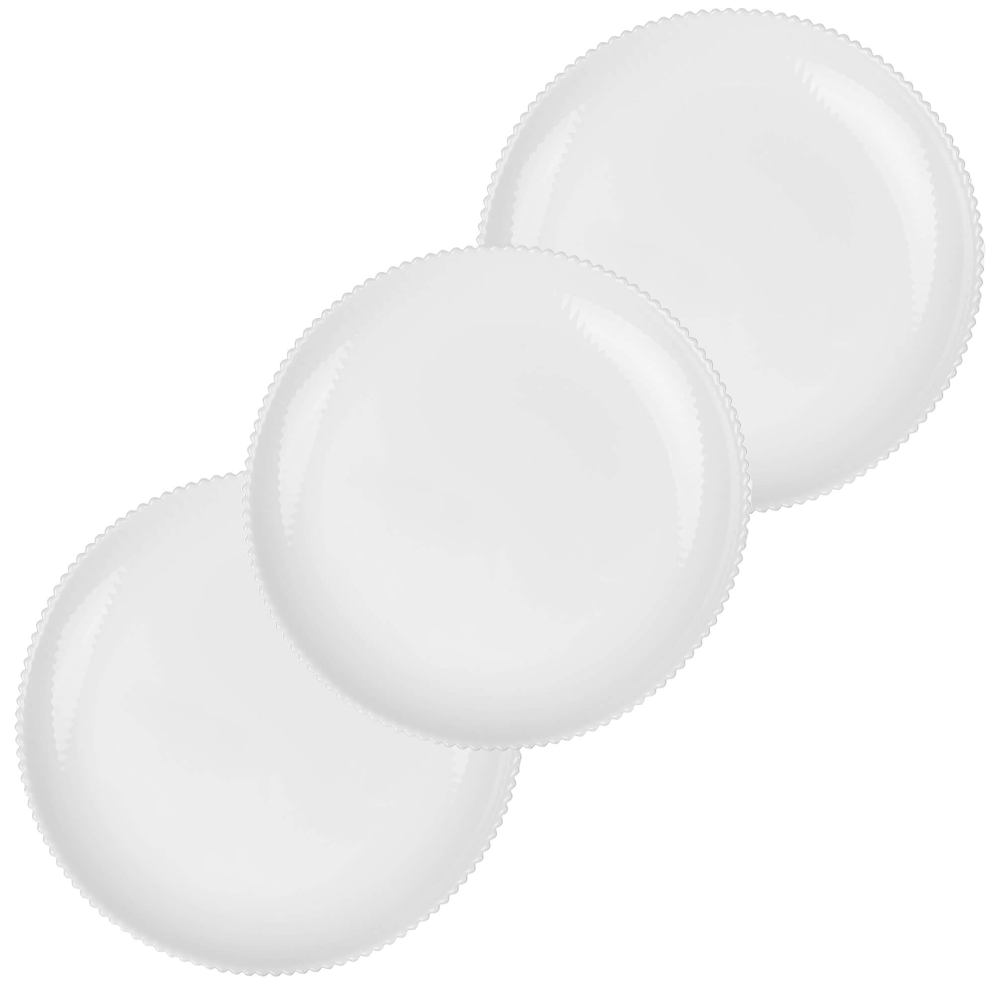 Talerz deserowy Regno 19 cm biały 3 szt.